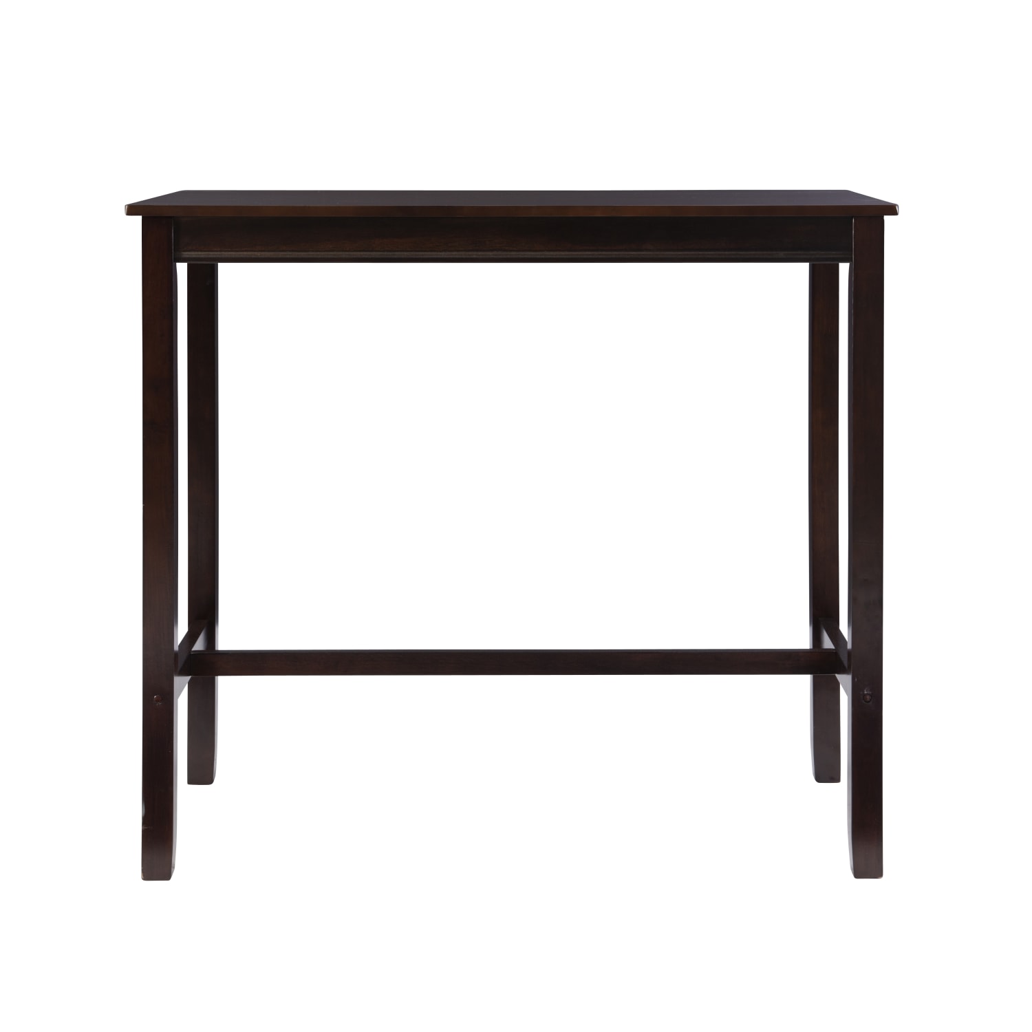 Linon Walker Bar Pub Table, 42inH x 47-1/4inW x 23-3/4inD, Walnut - Image 5