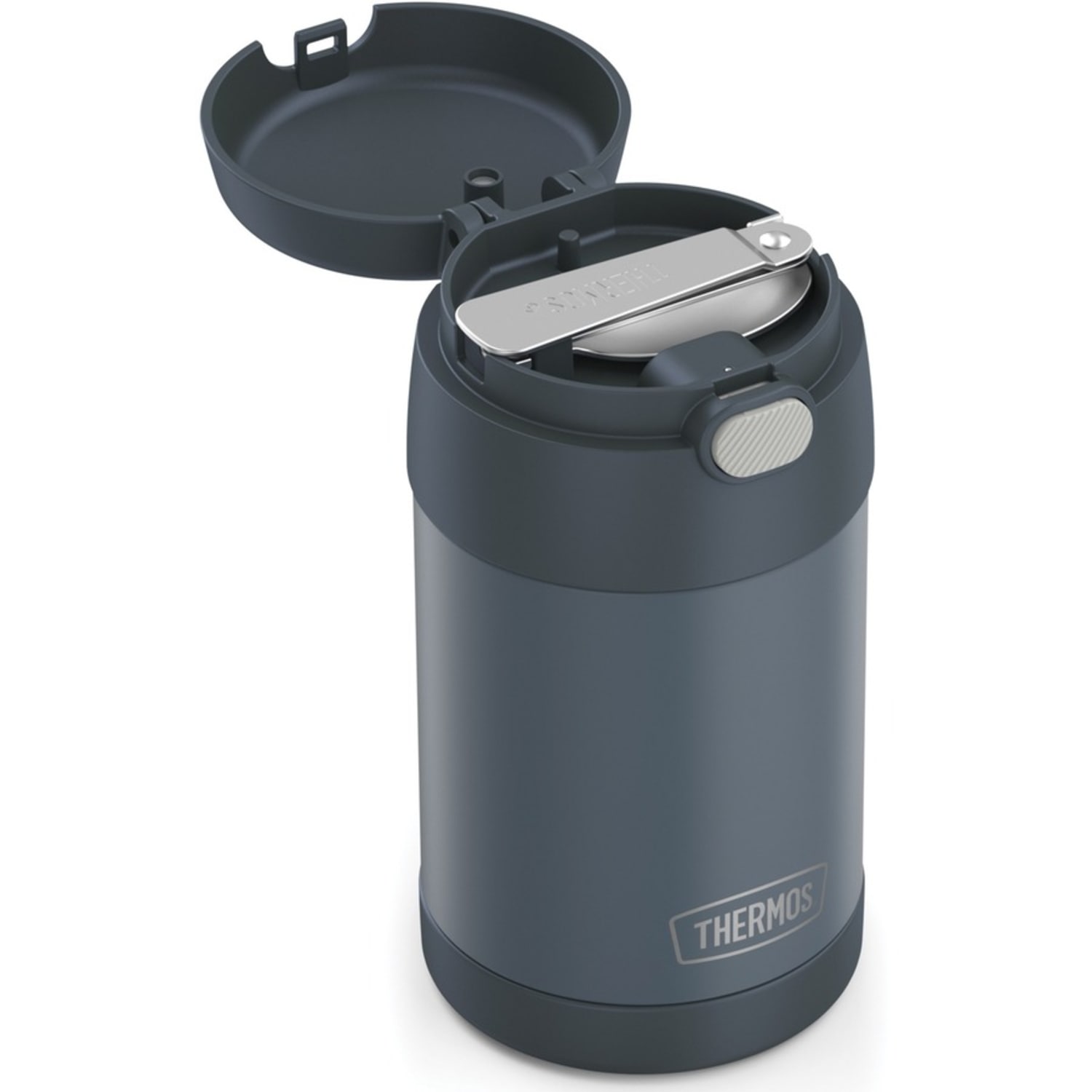 Thermos FUNtainer Stainless Steel Food Jar 16Oz - Food Storage - Dishwasher Safe - 3.7in Diameter - Stone Slate - Stainless Steel Body - Image 5