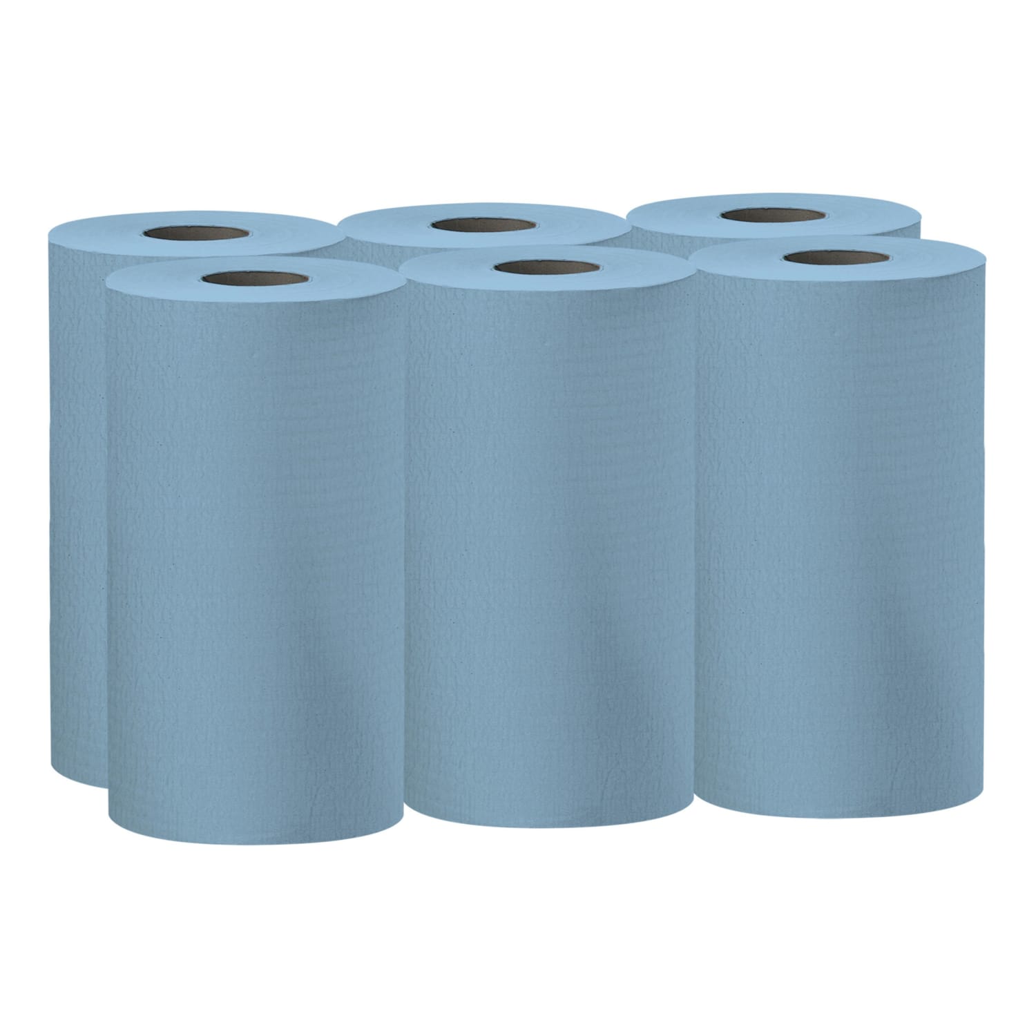 Wypall X60 Wipers, Unscented, 19 5/8in x 13 7/16in, Blue, 130 Sheet Per Roll, Case Of 6 Rolls - Image 3