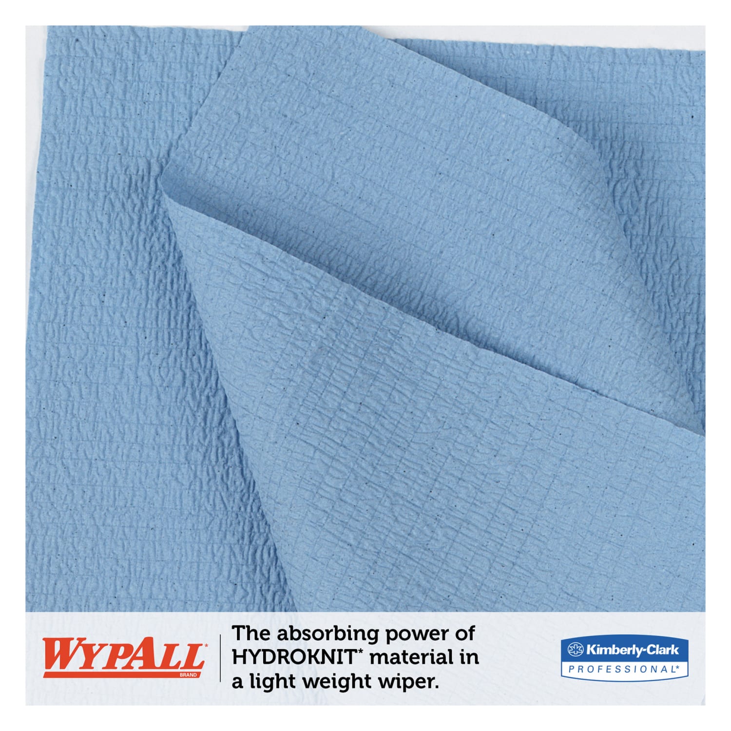 Wypall X60 Wipers, Unscented, 19 5/8in x 13 7/16in, Blue, 130 Sheet Per Roll, Case Of 6 Rolls - Image 5