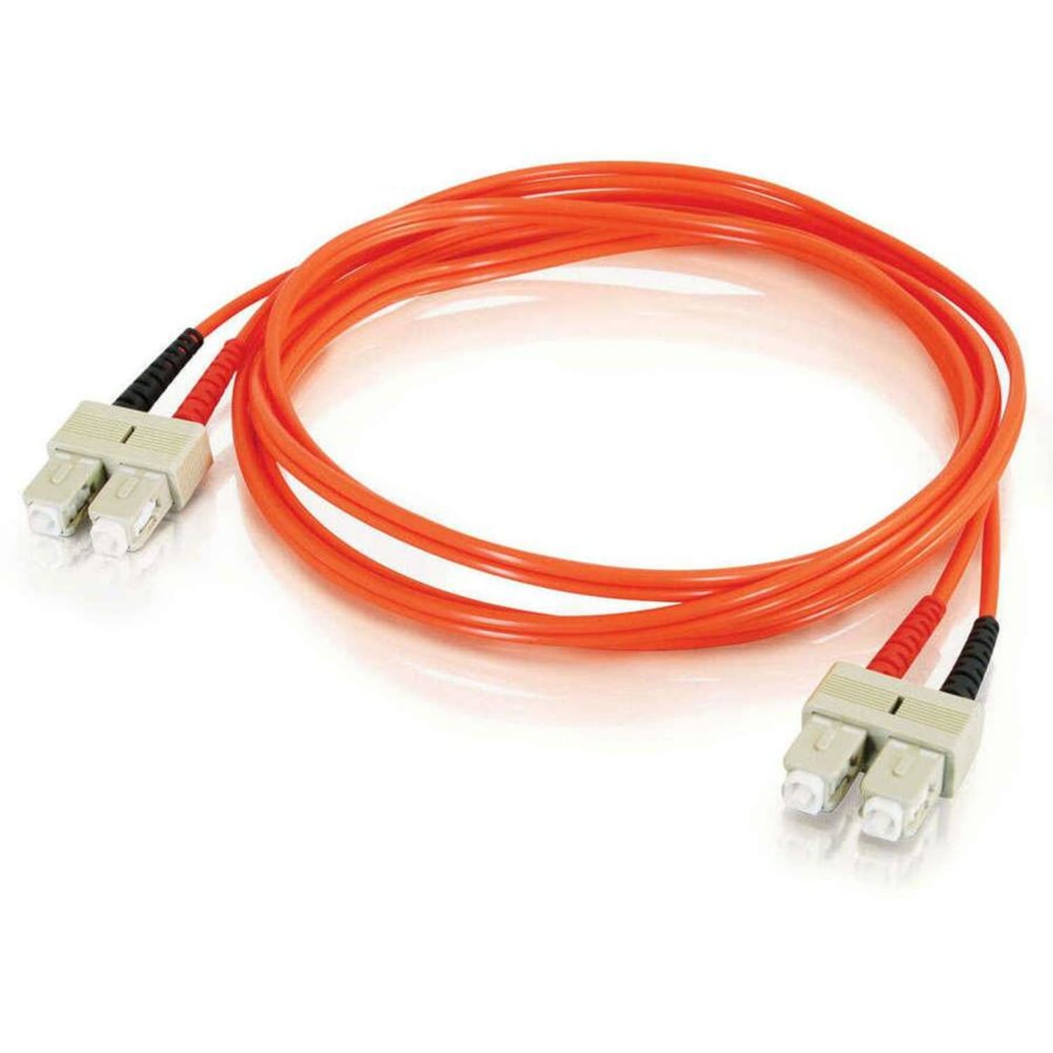 C2G 1m SC-SC 50/125 OM2 Duplex Multimode Fiber Optic Cable (TAA Compliant) - Orange - Patch cable - TAA Compliant - SC multi-mode (M) to SC multi-mode (M) - 1 m - fiber optic - duplex - 50 / 125 micron - OM2 - orange - Image 4