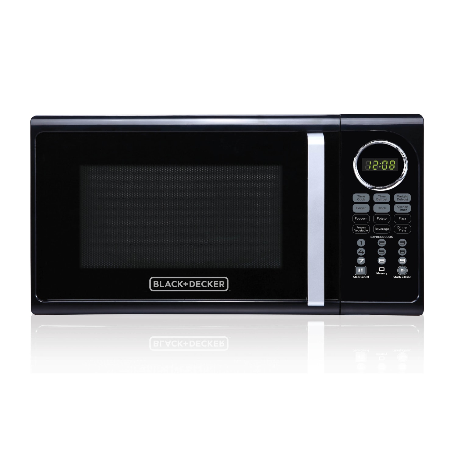 Black+Decker EM925ACP-P2 0.9 Cu. Ft. Microwave, Black - Image 3