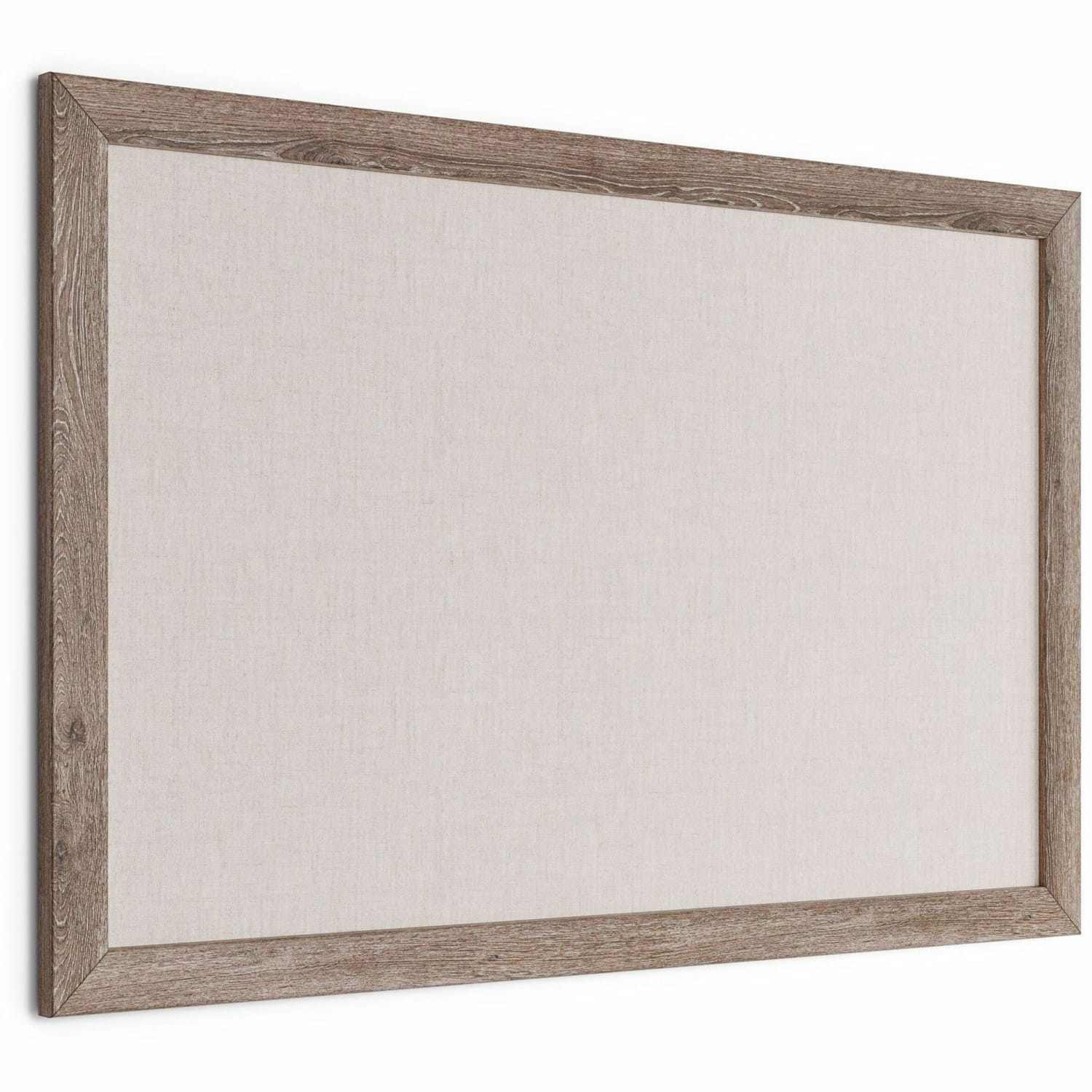 U Brands Linen Bulletin Board, 35in X 23in, Brown Rustic Wood Decor Frame - Image 6