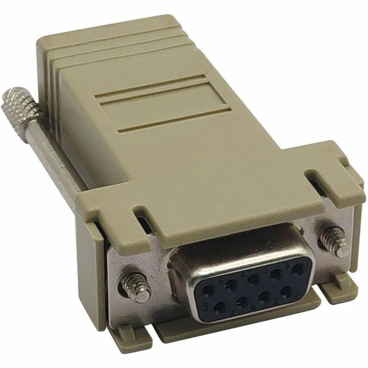 Eaton Tripp Lite Series Modular Serial Adapter Straight-Through Wiring (DB9 F to RJ45 F), B090A9F