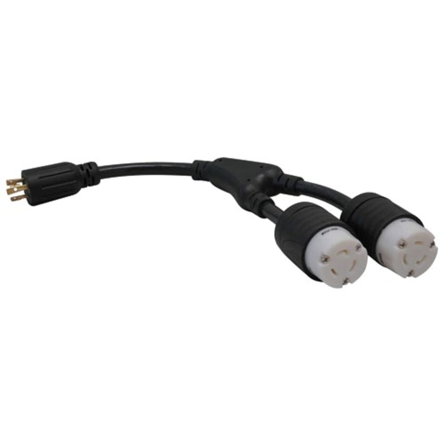 Tripp Lite Power Extension Cord/Splitter NEMA L6-20P to 2x NEMA L6-20R Y Splitter Heavy-Duty 20A 250V 10 AWG 1 ft. (0.31 m) Black, P0390012 - Image 6
