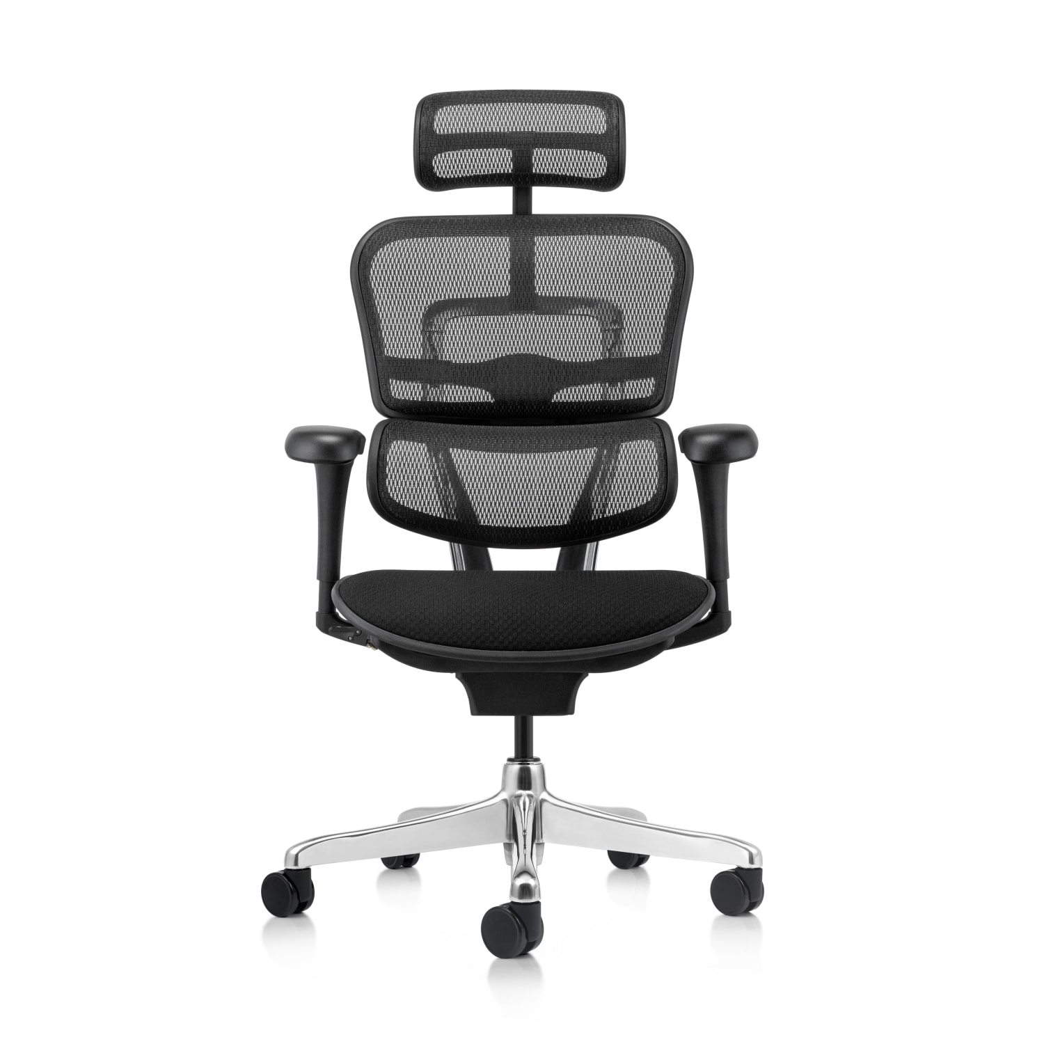 WorkPro 12000 V2 Series Mesh/Fabric High-Back Executive Office Chair, Black - Image 3