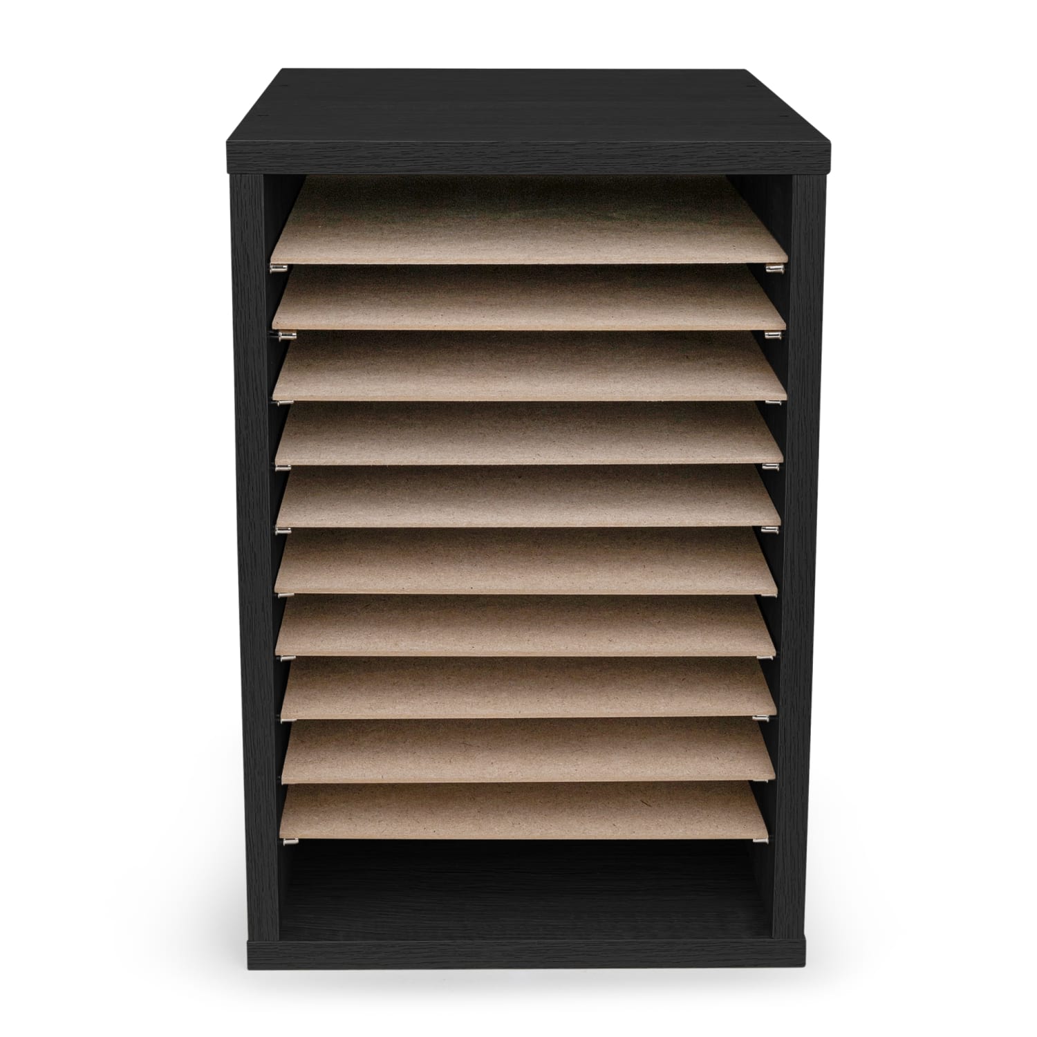Alpine 11-Compartment Vertical File Organizer, 16-1/4inH x 10-3/4inW x 11-13/16inD, Black - Image 4
