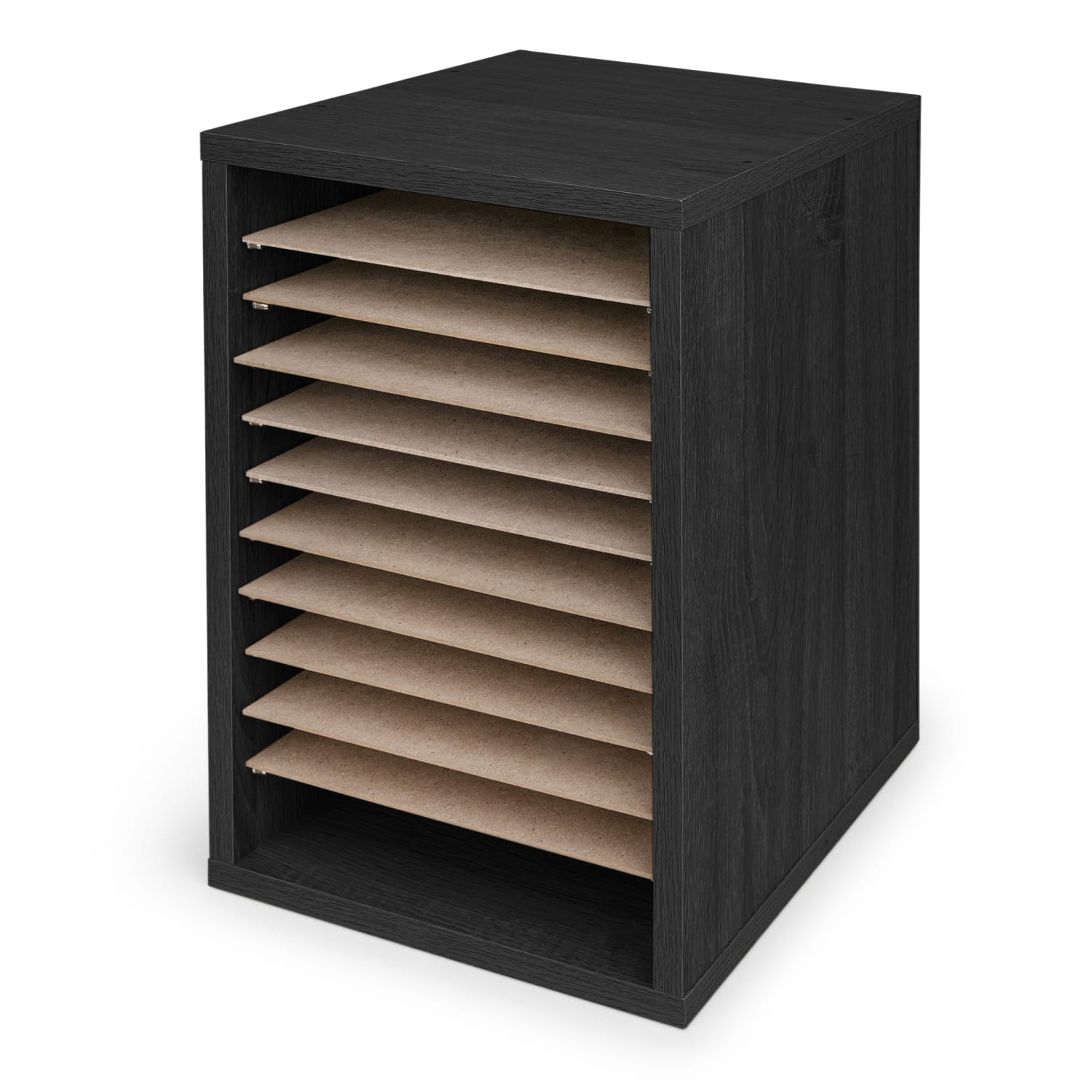 Alpine 11-Compartment Vertical File Organizer, 16-1/4inH x 10-3/4inW x 11-13/16inD, Black - Image 6