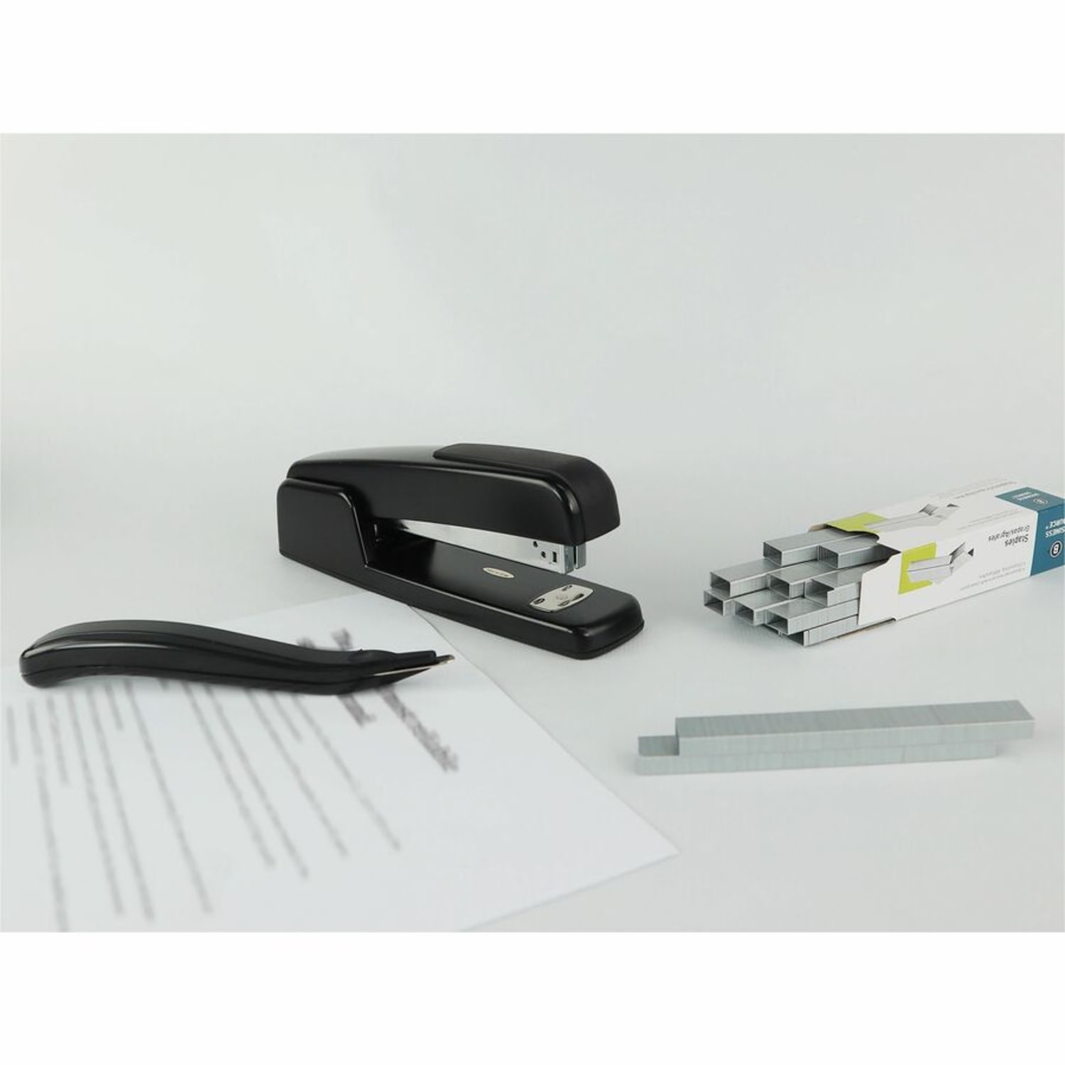 Business Source Standard Stapler Value Pack - Staples Upto 20 Sheet - Holds Upto 210 Staple - Full Strip - Top Loading - Black - 1 Pack - Image 3