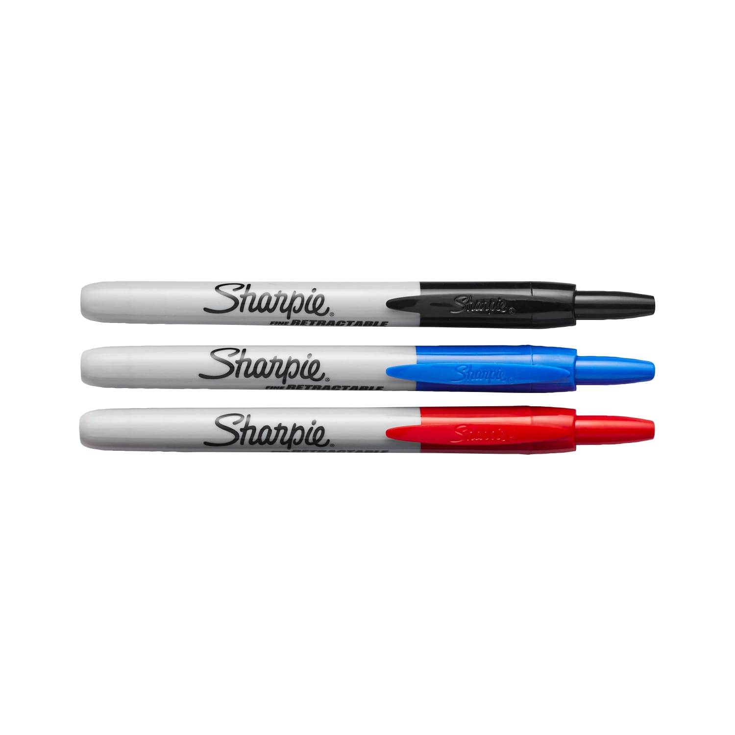 Sharpie Retractable Permanent Markers, Fine Point, Assorted Colors, Pack Of 3 Markers - Image 3