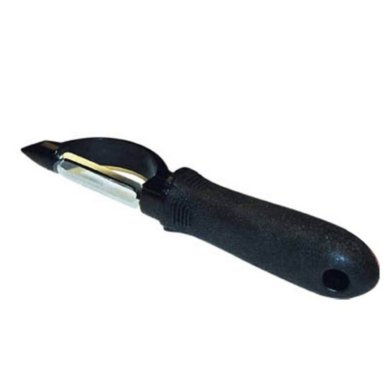 Winco Plastic/Rubber Vegetable Peeler, Black