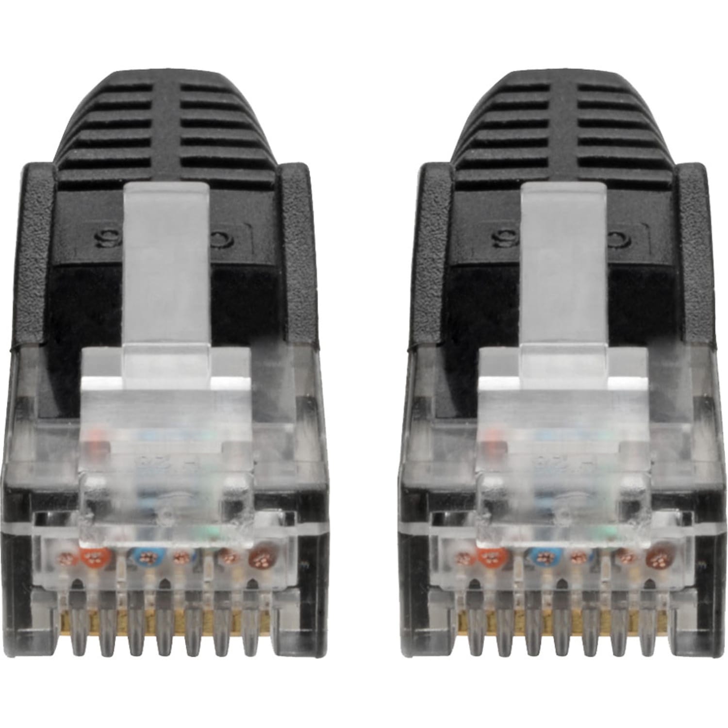 Tripp Lite Cat6 GbE Gigabit Ethernet Snagless Molded Patch Cable UTP Black RJ45 M/M 6in 6in - 128 MB/s - N20106NBK - Image 4