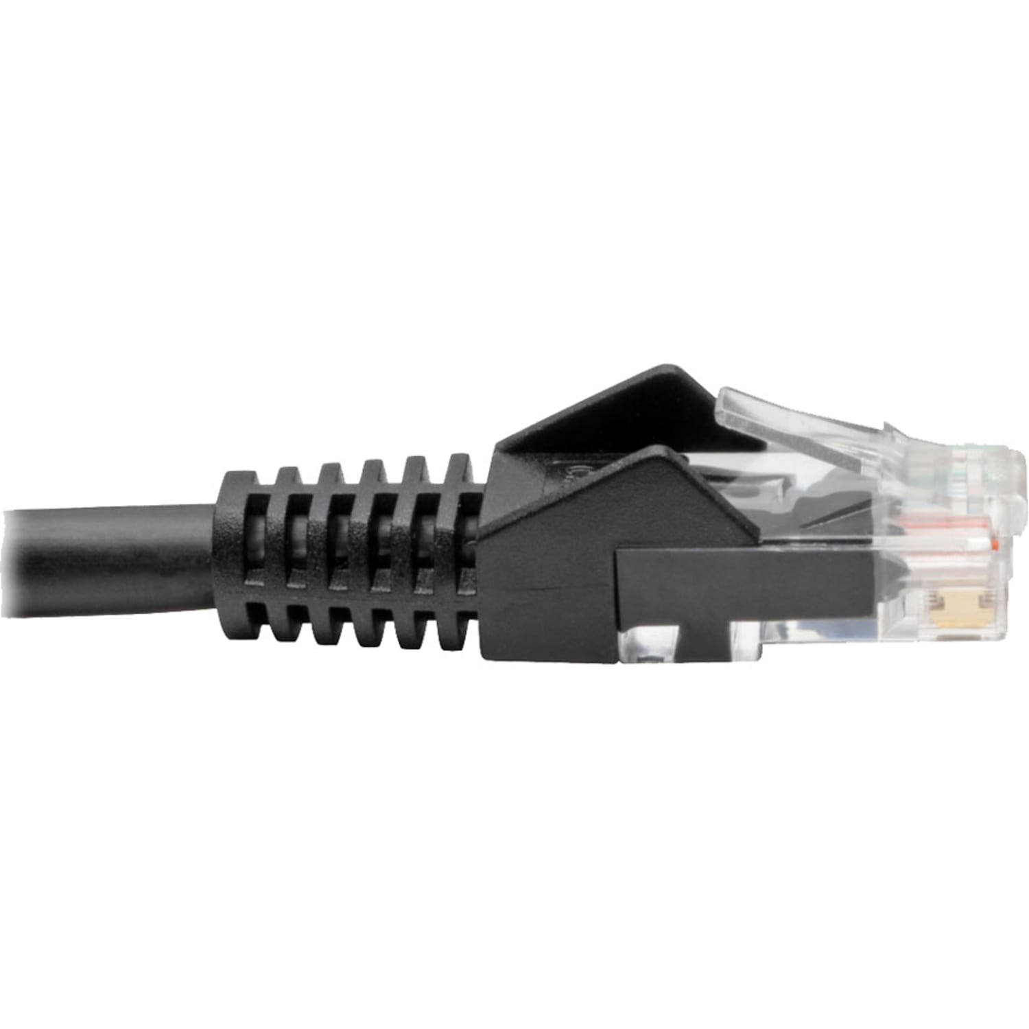 Tripp Lite Cat6 GbE Gigabit Ethernet Snagless Molded Patch Cable UTP Black RJ45 M/M 6in 6in - 128 MB/s - N20106NBK - Image 5
