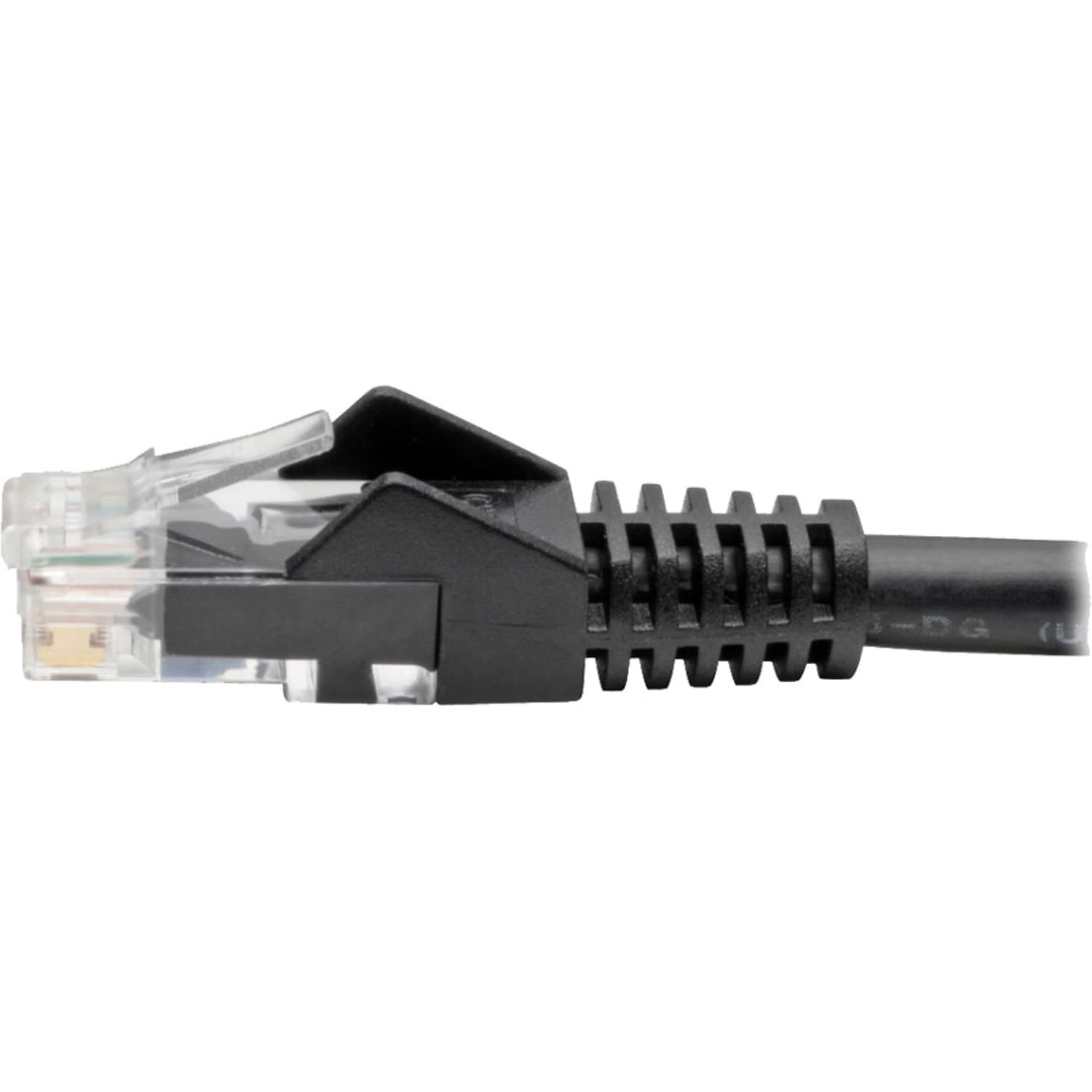 Tripp Lite Cat6 GbE Gigabit Ethernet Snagless Molded Patch Cable UTP Black RJ45 M/M 6in 6in - 128 MB/s - N20106NBK - Image 6