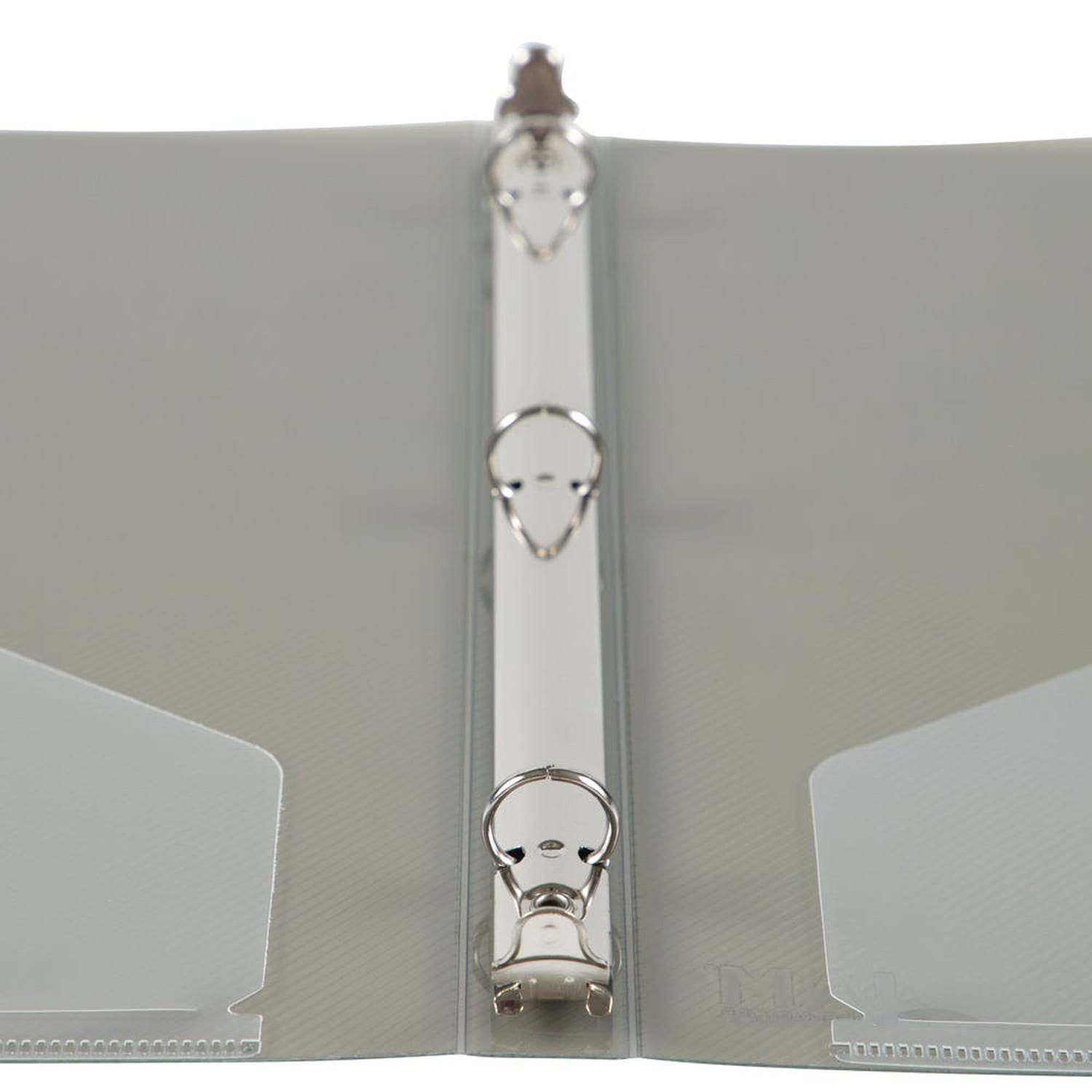 JAM PAPER 3 Ring Plastic Binder, 0.5 inch, Smoke Gray, Sold Individually - Image 5