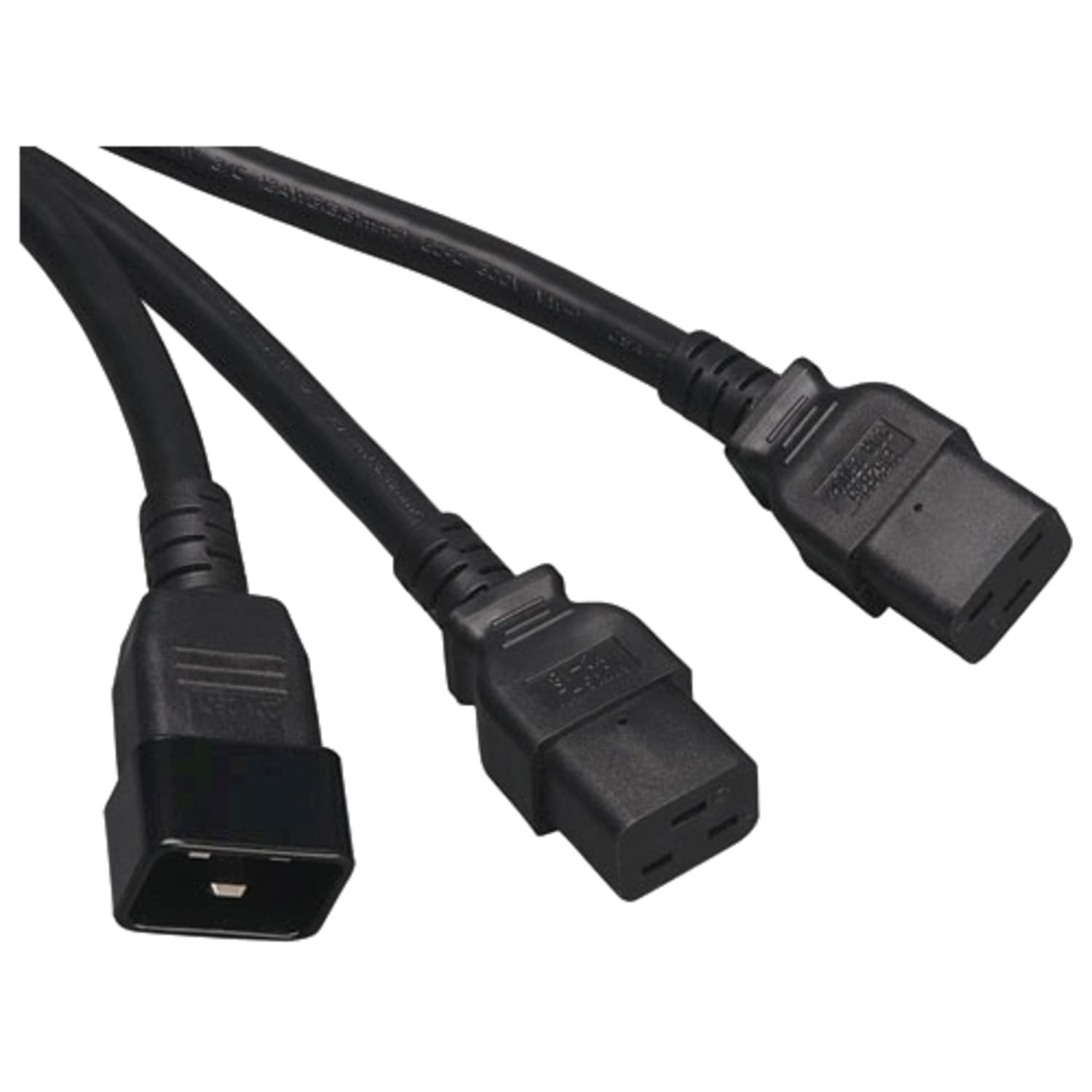 Tripp Lite 6ft Power Cord Extension Y Splitter Cable C19 to C20 20A 12AWG 6ft, P0360062C19 - Image 6