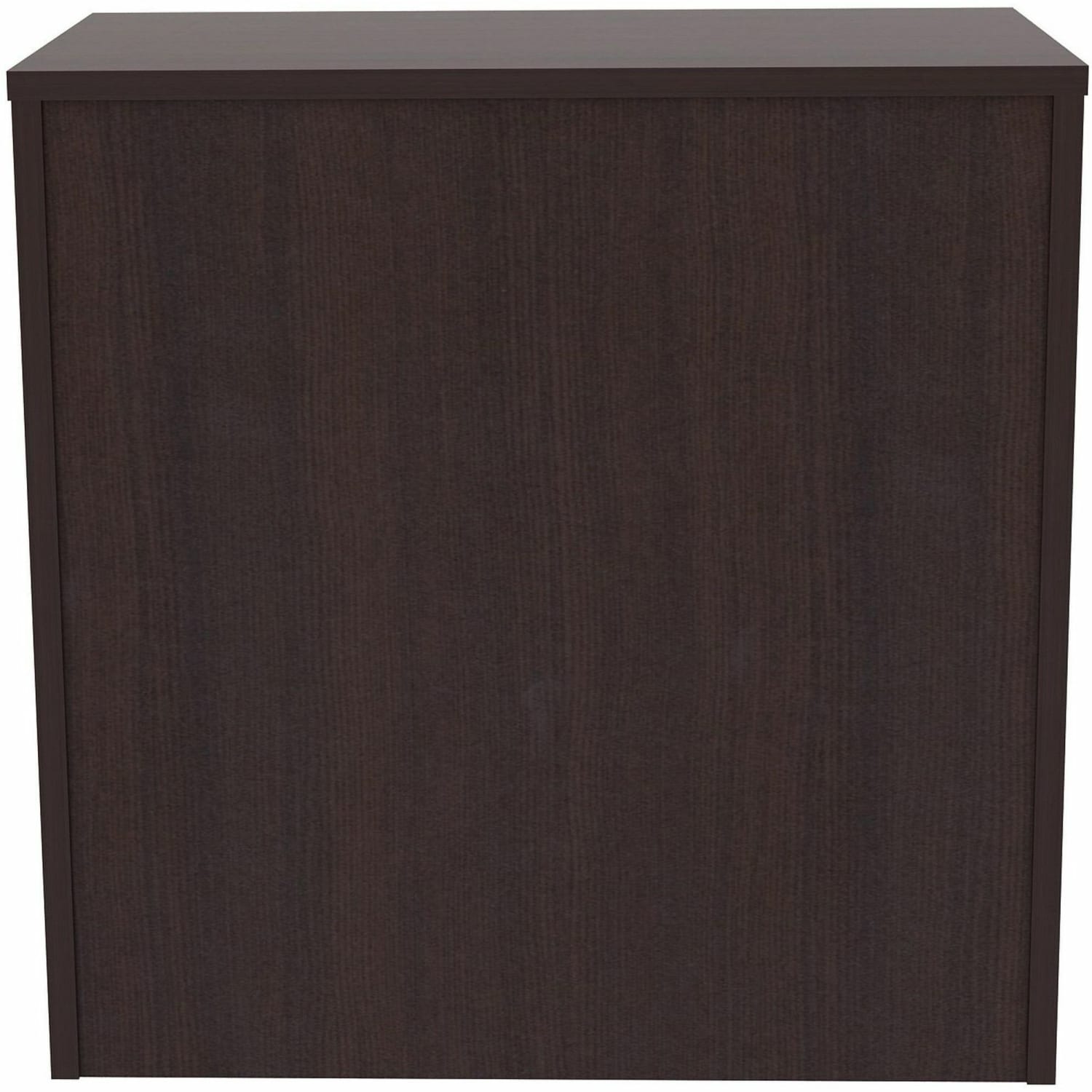 Lorell Essentials 2-shelf Stack-on Bookcase - 36inx15inx36in - 2 Shelve(s) - Material: Laminate, Metal - Finish: Espresso - Stackable, Cam Lock - - Image 6