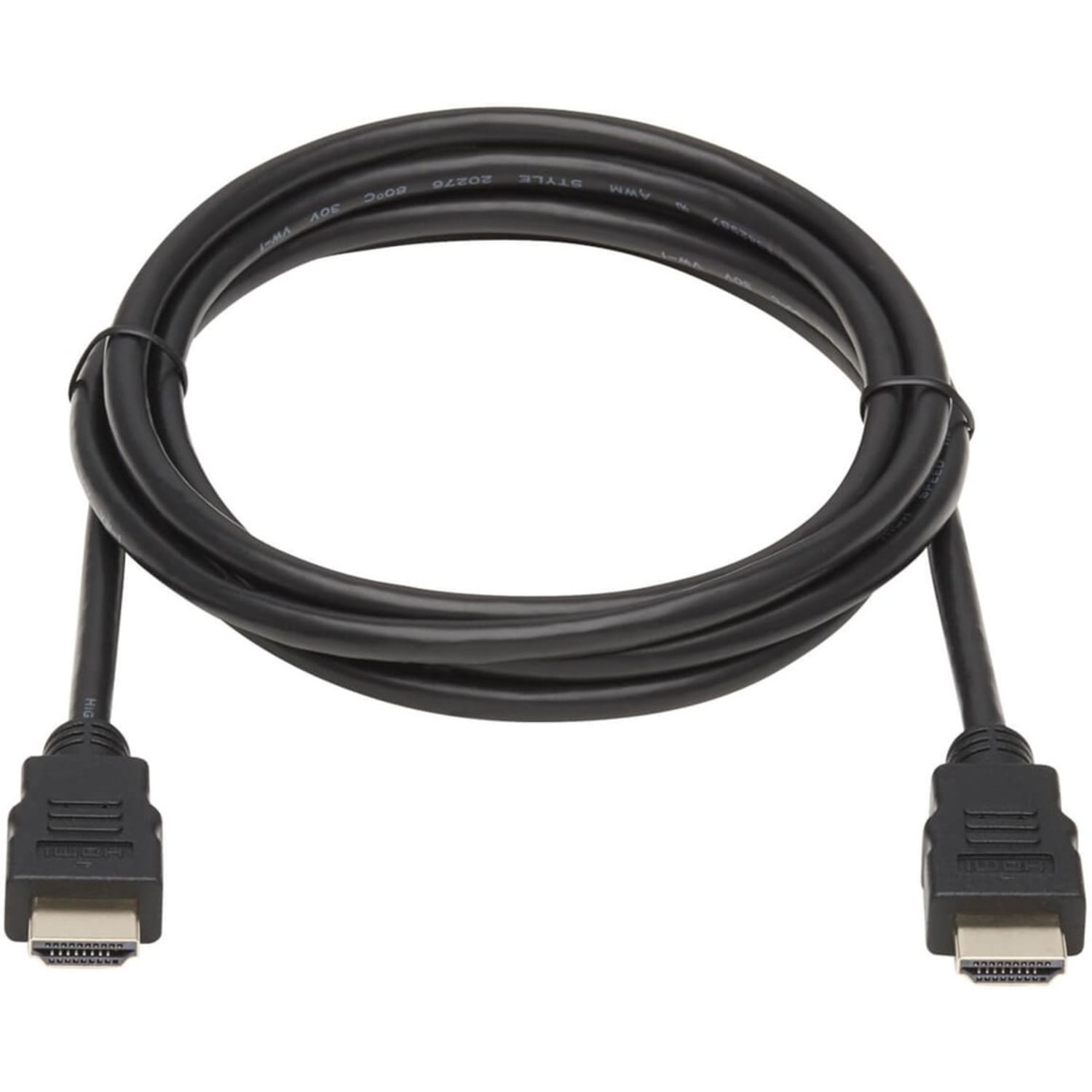 Eaton Tripp Lite Series Safe-IT High-Speed HDMI Antibacterial Cable (M/M), UHD 4K, 4:4:4, Black, 6 ft. - High Speed - HDMI cable - HDMI male to HDMI male - 6 ft - double shielded - black - molded, 4K support - Image 3