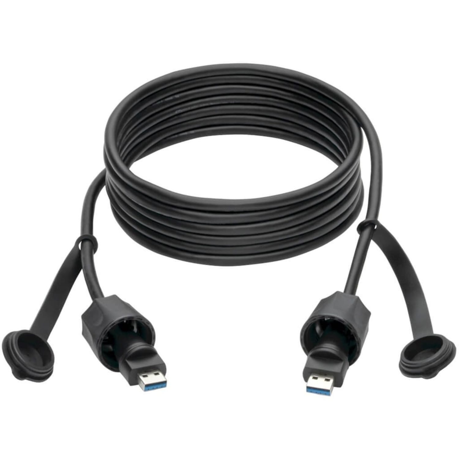 Eaton Tripp Lite Series USB 3.0 SuperSpeed A to A M/M Cable, Industrial - IP68, Shielded, 10 ft. (3.05 m), TAA - USB cable - TAA Compliant - USB Type A (M) to USB Type A (M) - USB 3.1 Gen1 - 10 ft - indoor / outdoor - black - Image 4
