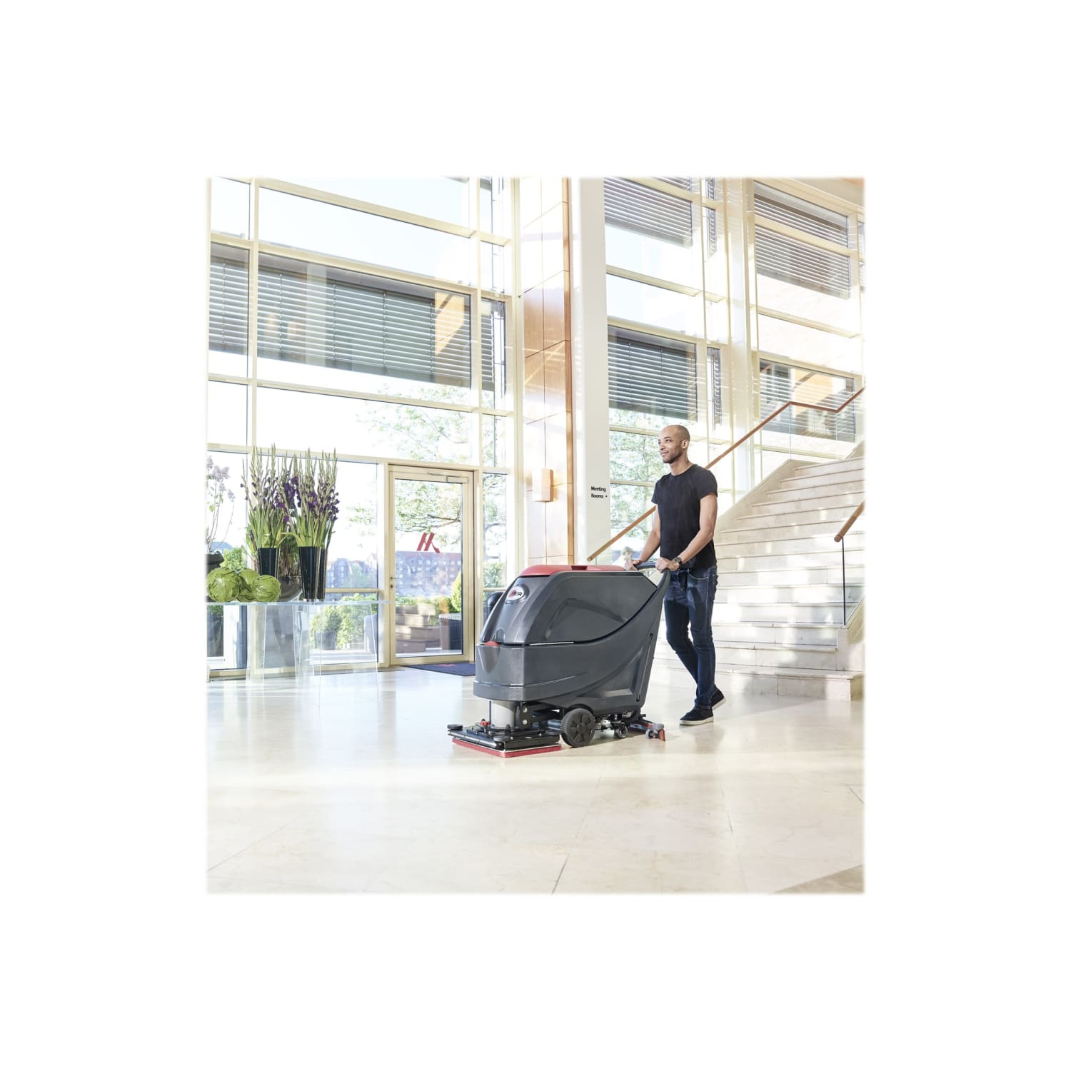 Nilfisk Viper AS5160TO Orbital Battery-Powered Traction Drive Walk-Behind Floor Scrubber, 130Ah, 22in - Image 4