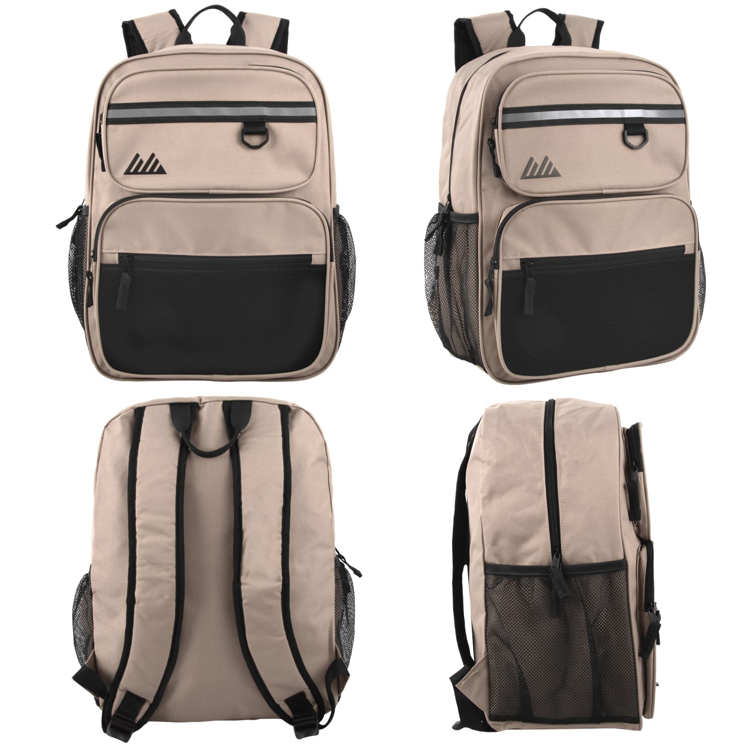 Summit Ridge Reflective Backpacks, Black/Blue/Red/Gray/Tan, Pack Of 24 Backpacks - Image 4