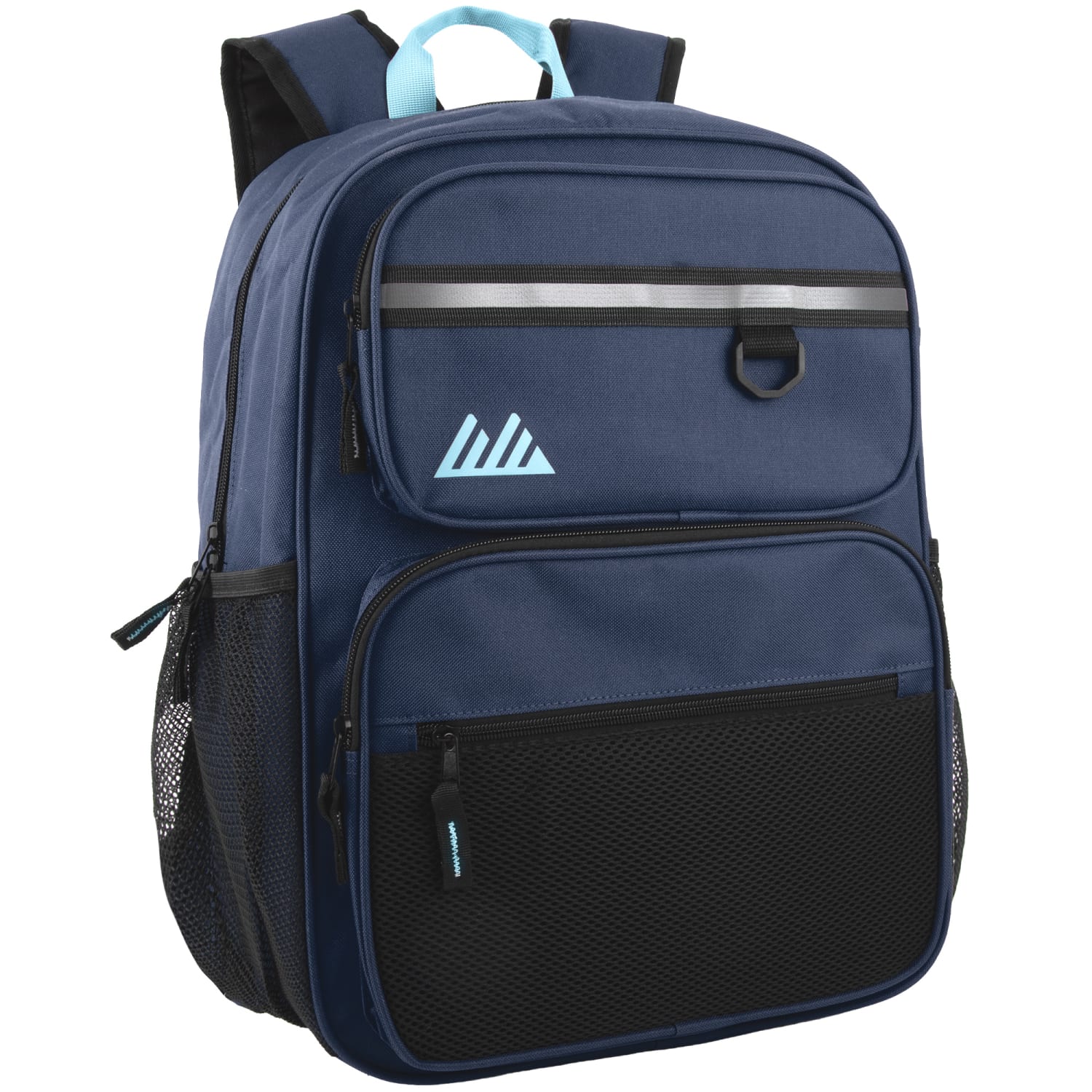 Summit Ridge Reflective Backpacks, Black/Blue/Red/Gray/Tan, Pack Of 24 Backpacks - Image 6