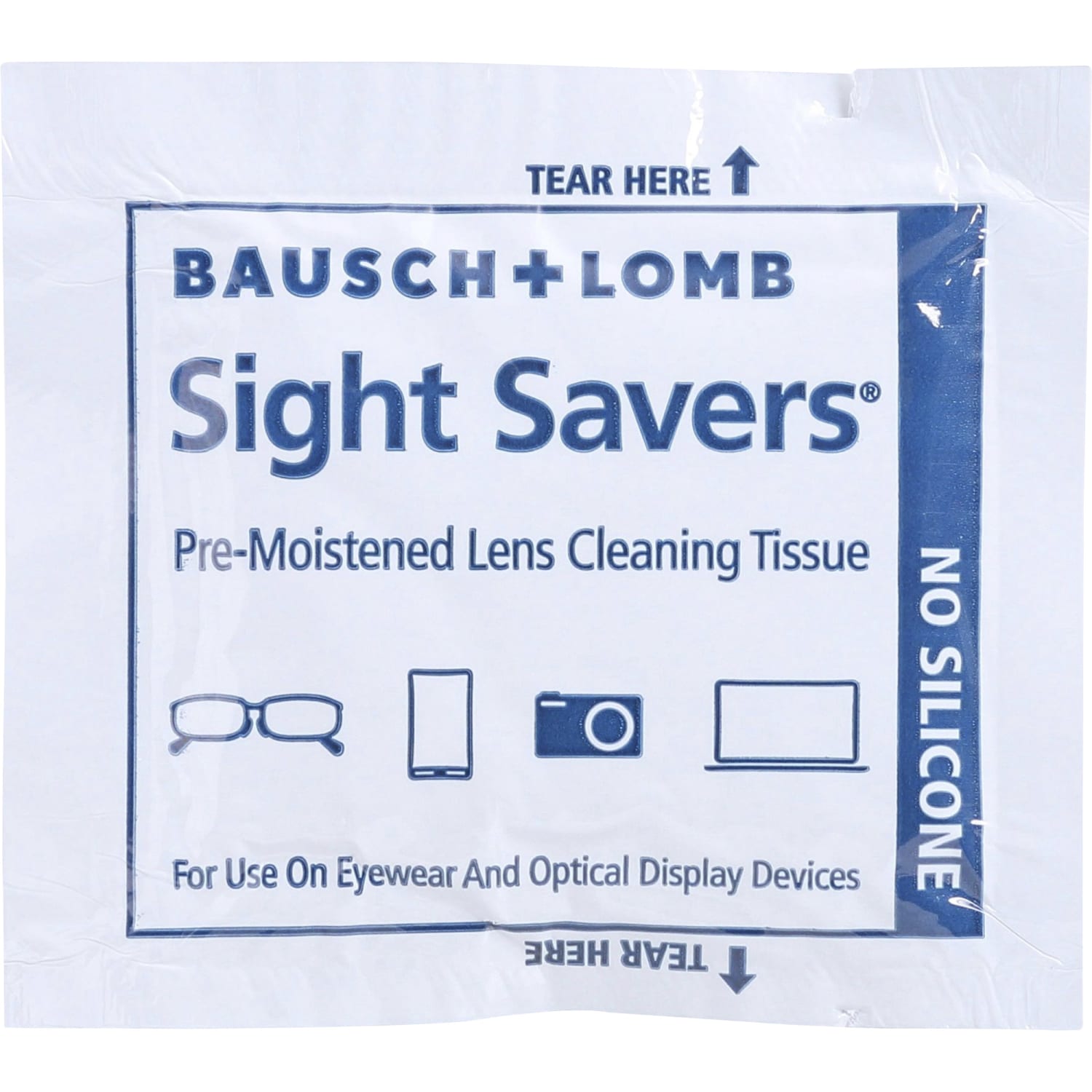 Bausch & Lomb Sight Savers Lens Cleaning Tissues, 8in x 5in, 100 Tissues Per Box, Pack Of 2 Boxes - Image 4