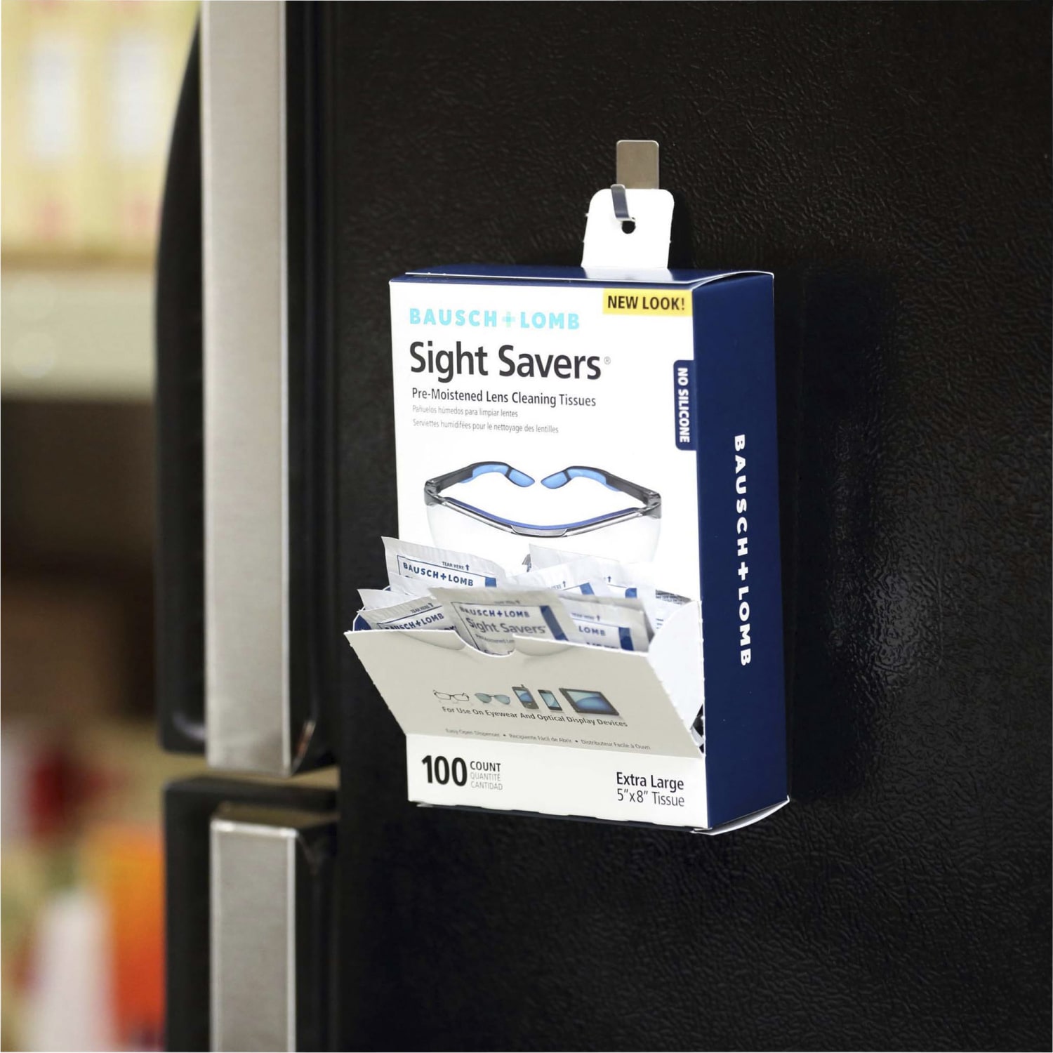 Bausch & Lomb Sight Savers Lens Cleaning Tissues, 8in x 5in, 100 Tissues Per Box, Pack Of 2 Boxes - Image 5