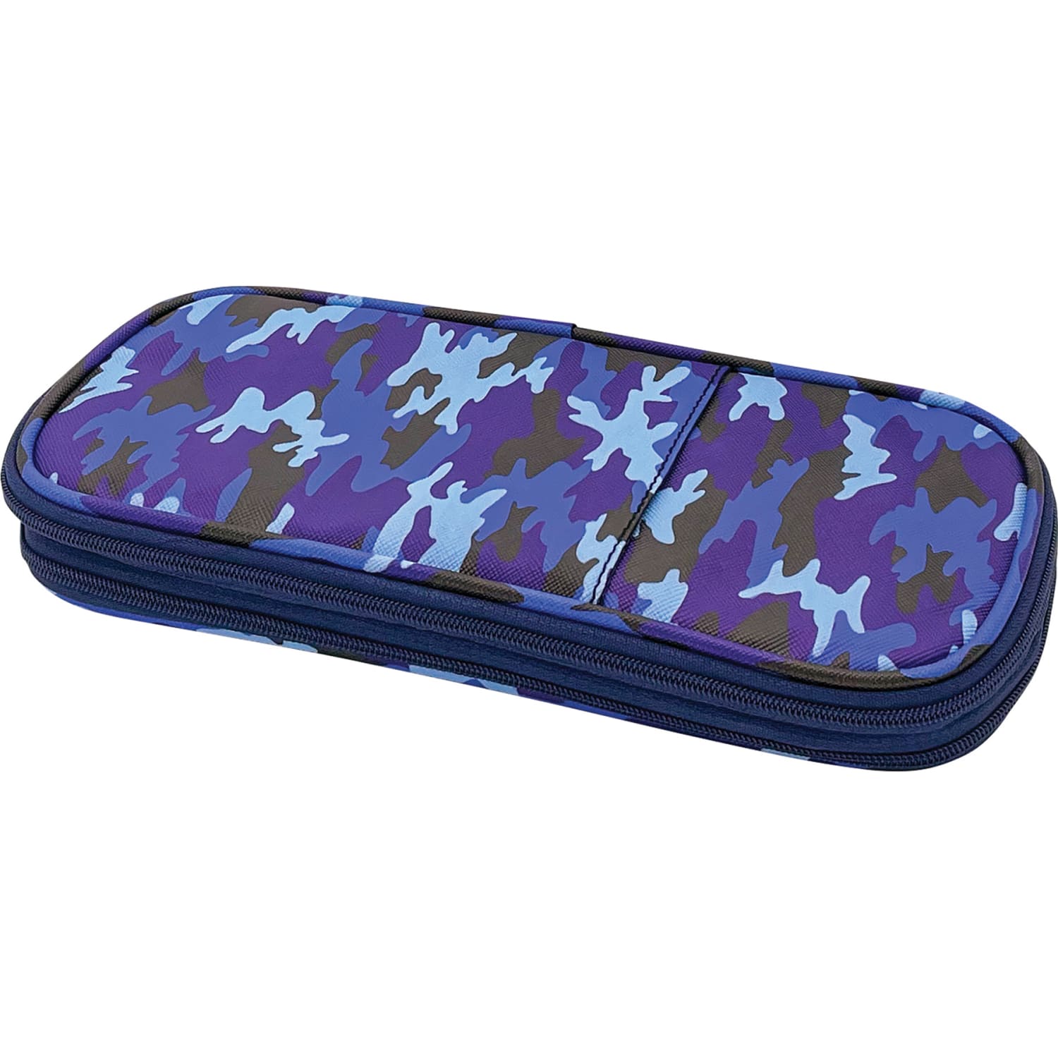 Teacher Created Resources Pencil Cases, 2-1/2inH x 4-1/4inW x 9inD, Blue Camo, Pack Of 3 Cases - Image 4
