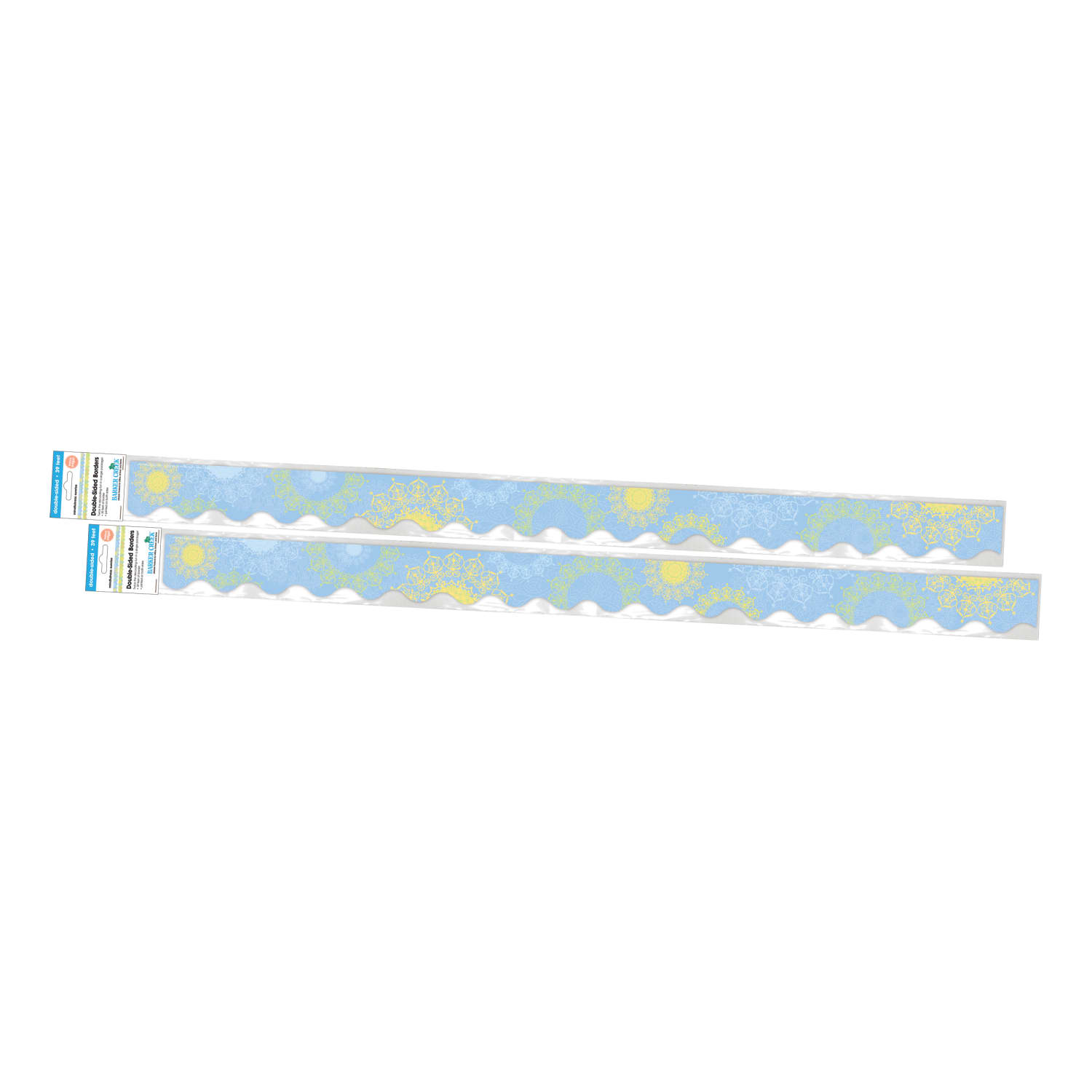 Barker Creek Double-Sided Scalloped Borders, 2-1/4in x 36in, Mindfulness Sunrise, 13 Strips Per Pack, Set Of 2 Packs - Image 3