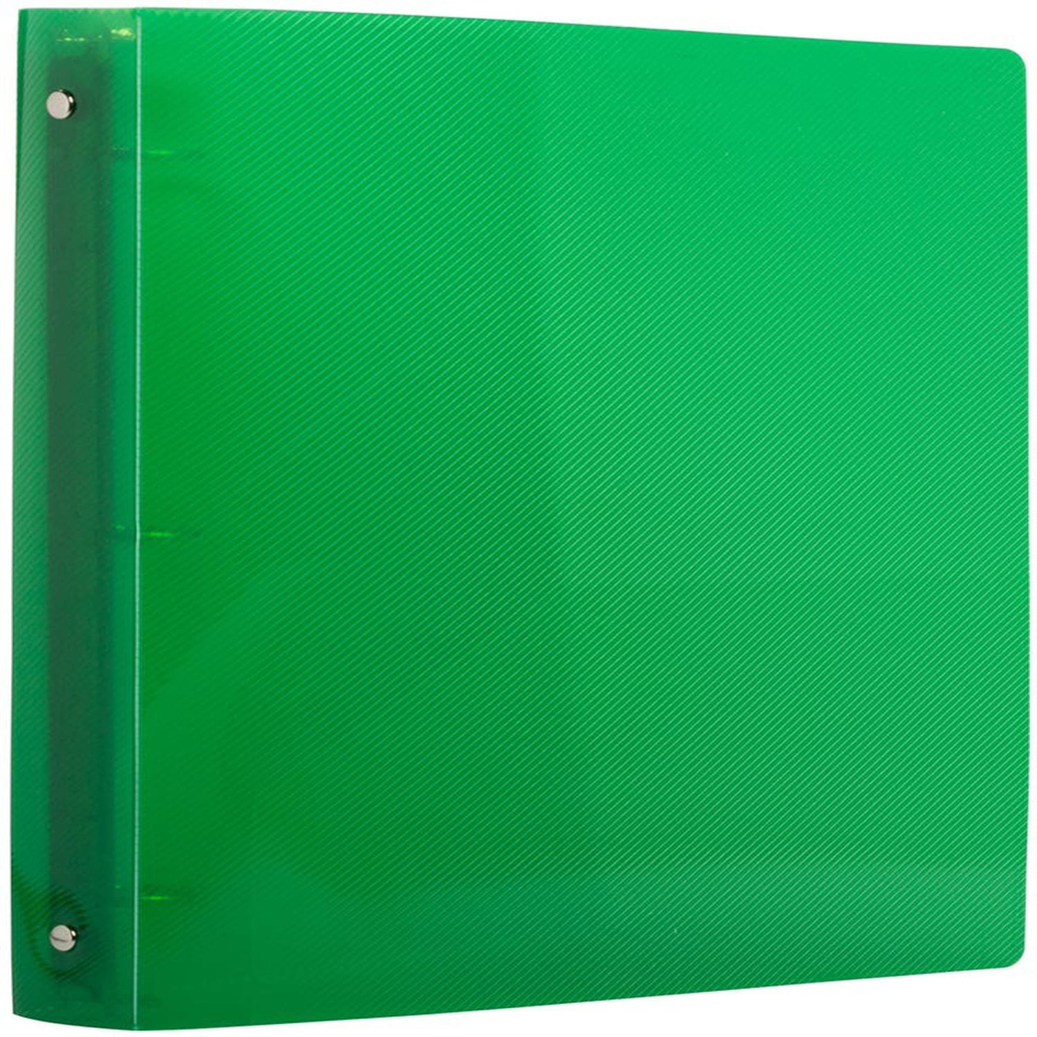 JAM PAPER 3 Ring Plastic Binder, 1 inch, Green - Image 3