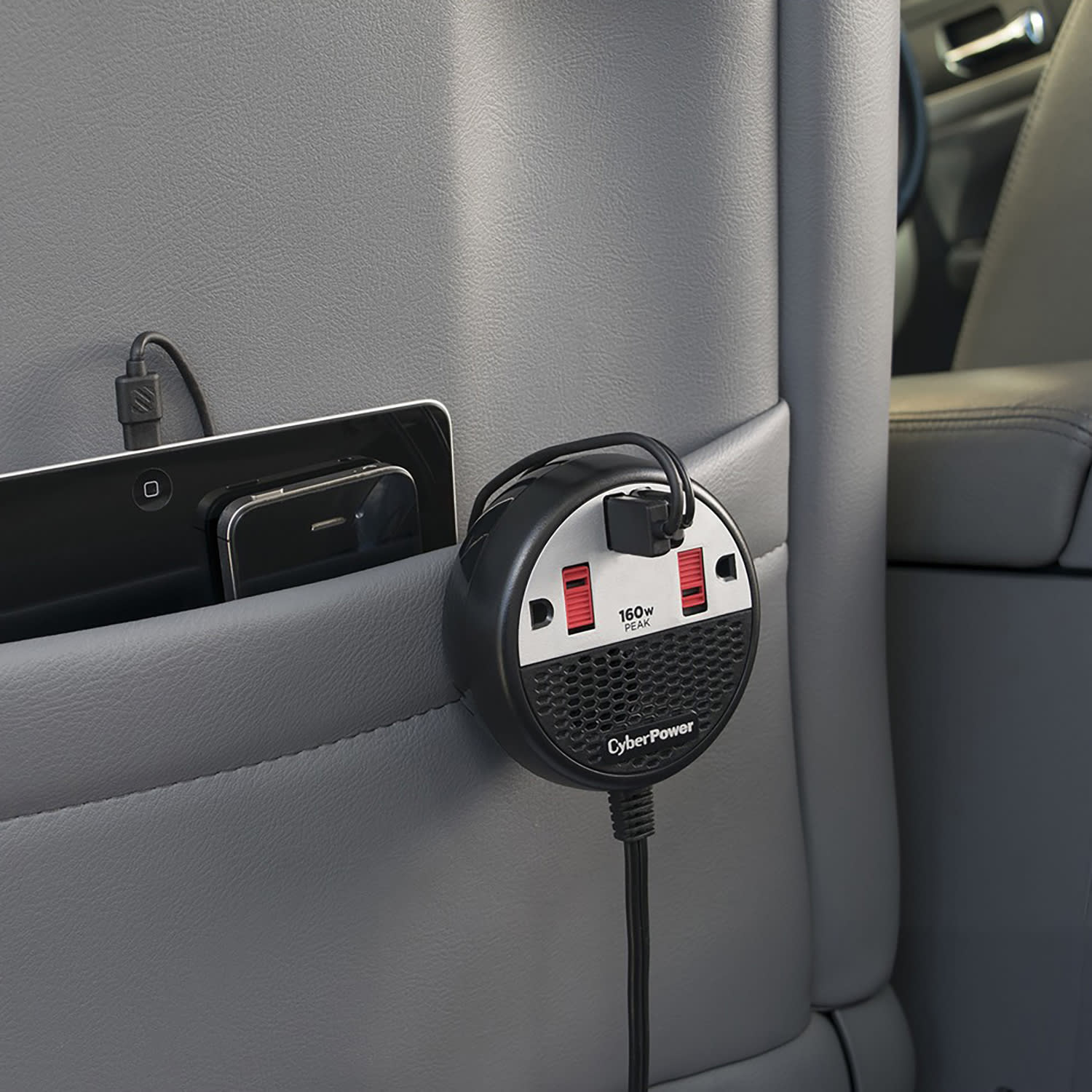 CyberPower 160 Power Inverter With 2 AC Outlets And 2 USB Ports, Black, CPS160PPB2U - Image 5