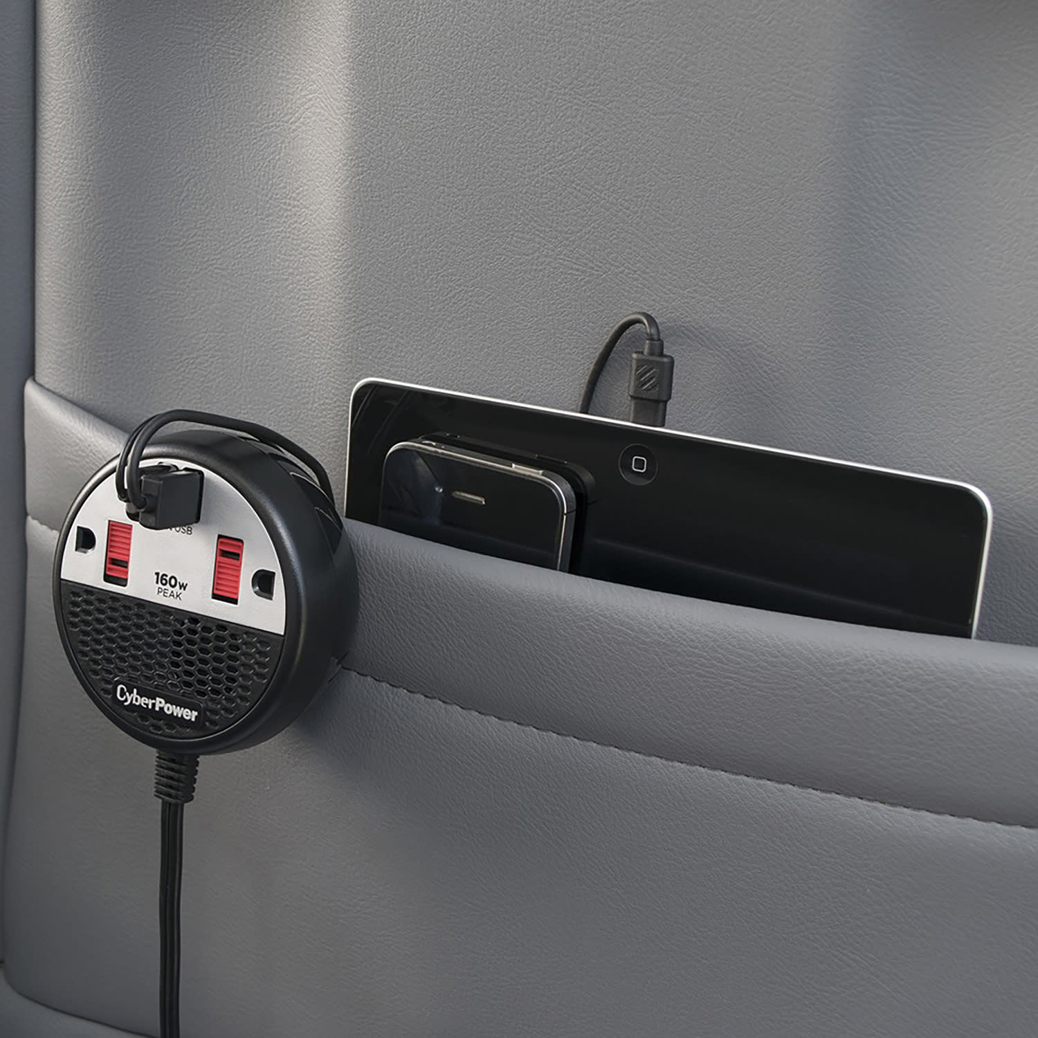 CyberPower 160 Power Inverter With 2 AC Outlets And 2 USB Ports, Black, CPS160PPB2U - Image 6