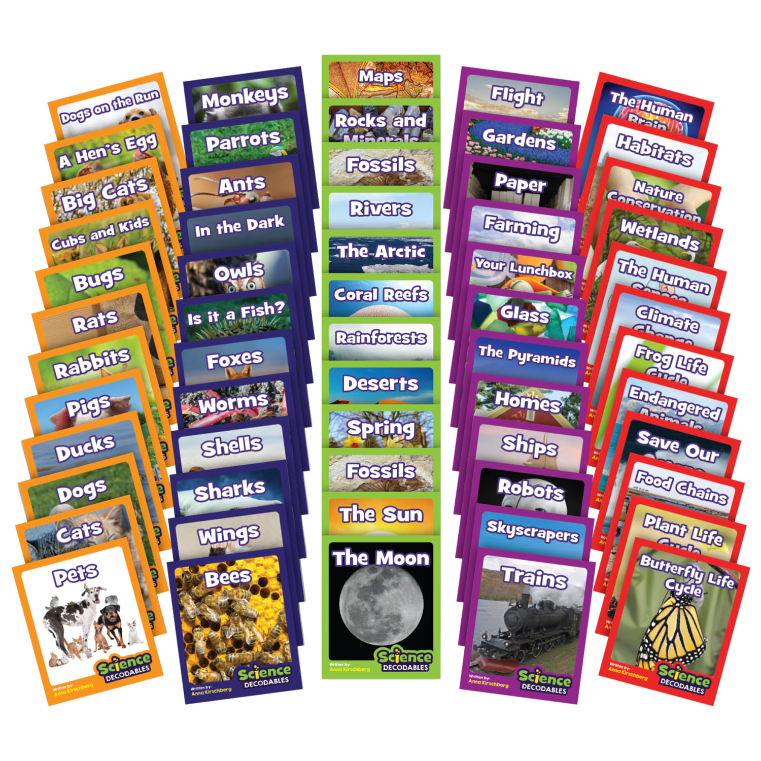 Beanstalk Books Non-Fiction Books, Letters and Sounds Science Decodables, Set Of 60 Books - Image 4