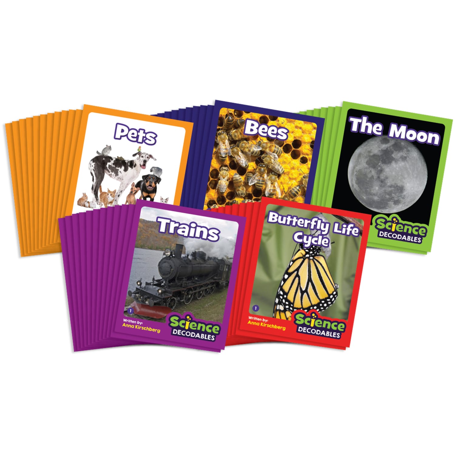 Beanstalk Books Non-Fiction Books, Letters and Sounds Science Decodables, Set Of 60 Books - Image 5