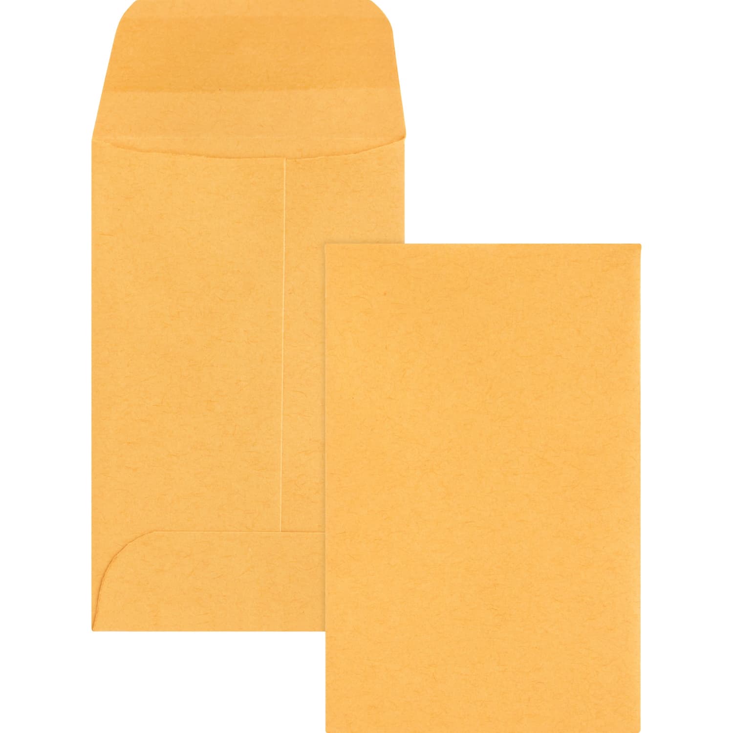 Business Source Small Coin Kraft Envelopes - Coin - #1 - 2 1/4in Width x 3 1/2in Length - 20 lb - Gummed - Brown Kraft - Kraft - 500 / Box