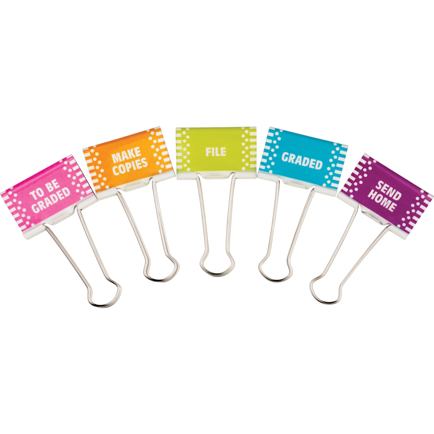 Teacher Created Resources Classroom Management Large Binder Clips, 2in, Pack Of 15 Clips - Image 3