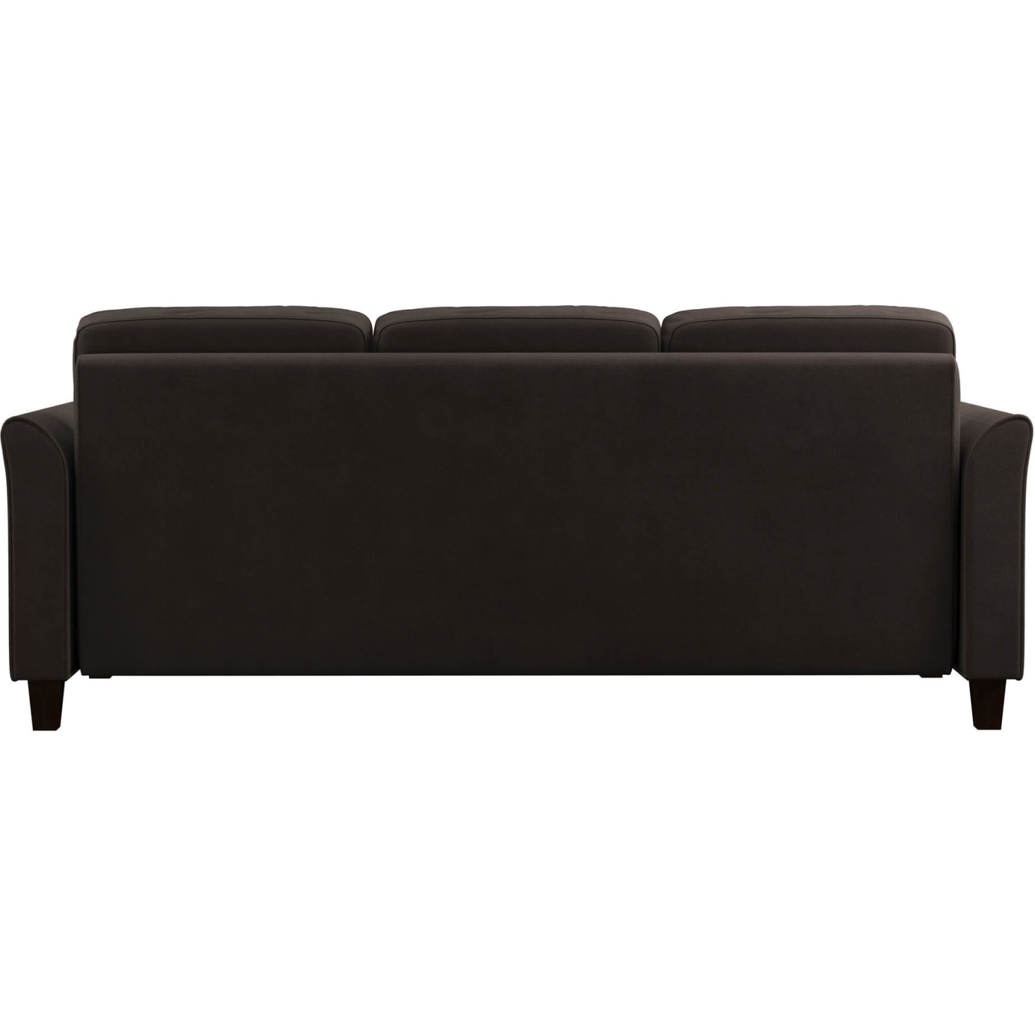 Lifestyle Solutions Winslow Sofa with Curved Arms Coffee PopularChairscom Lifestyle Solutions Winslow Sofa with Curved Arms Coffee PopularChairscom