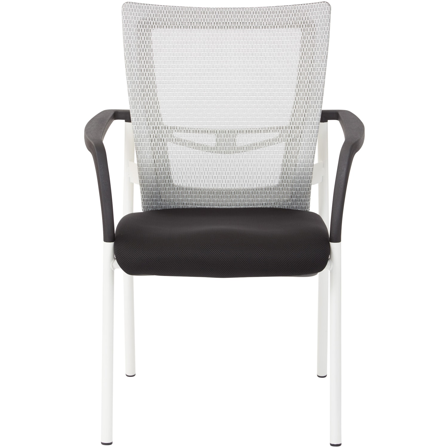 Office Star Low-Back Mesh Visitors Chair, Black - Image 3