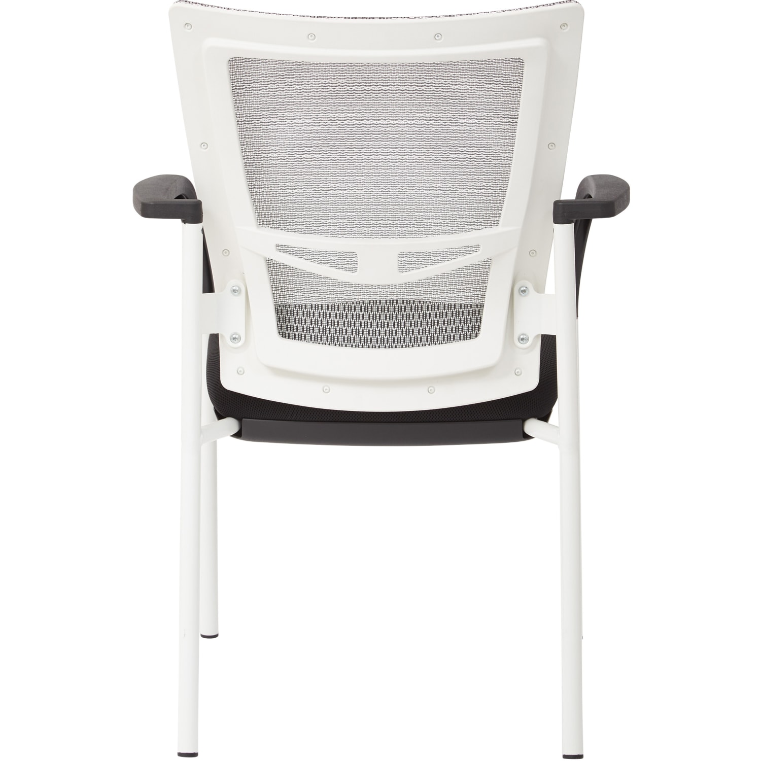 Office Star Low-Back Mesh Visitors Chair, Black - Image 4