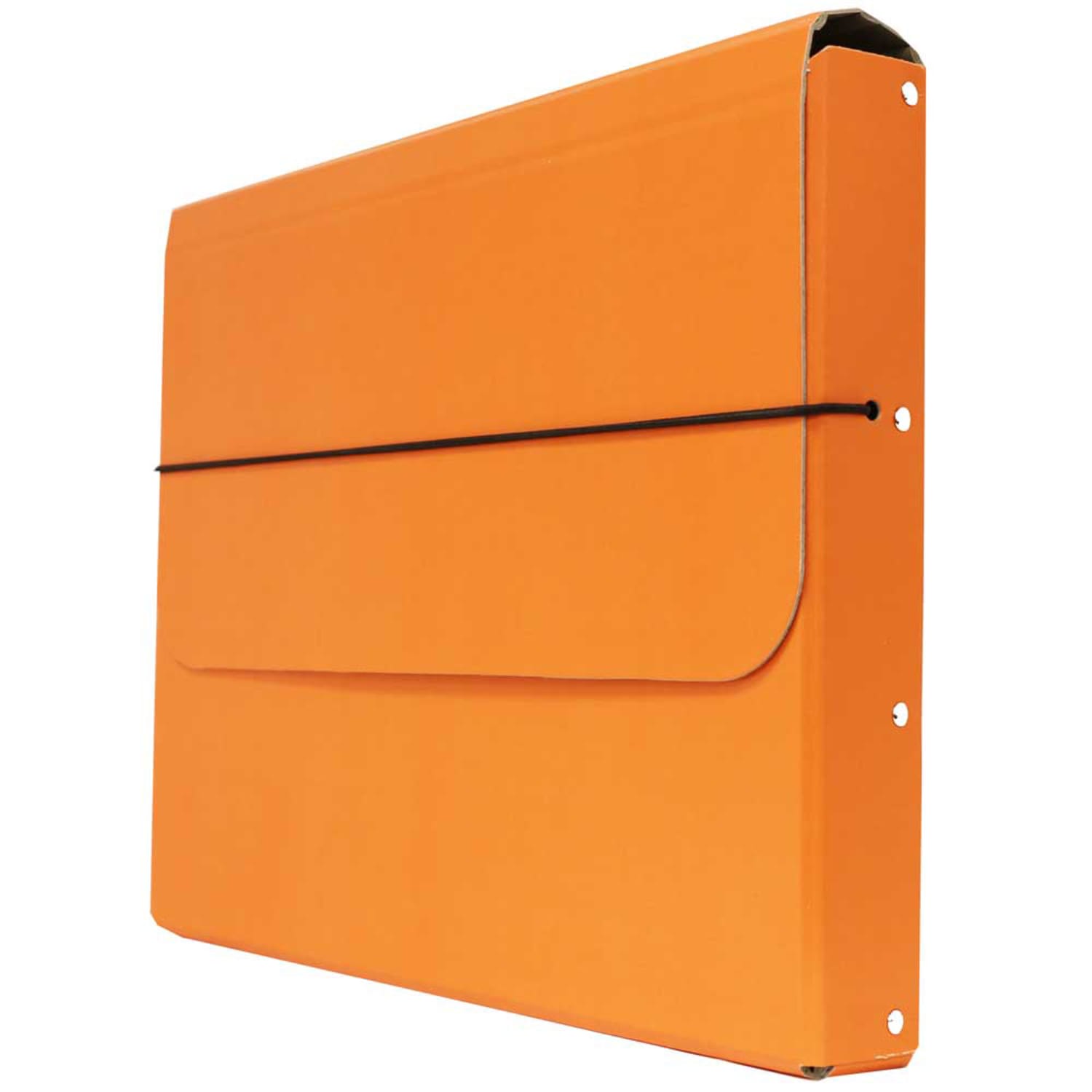 JAM Paper Strong Kraft Portfolio With Elastic Closure, 10in x 13 1/4in, Orange - Image 3