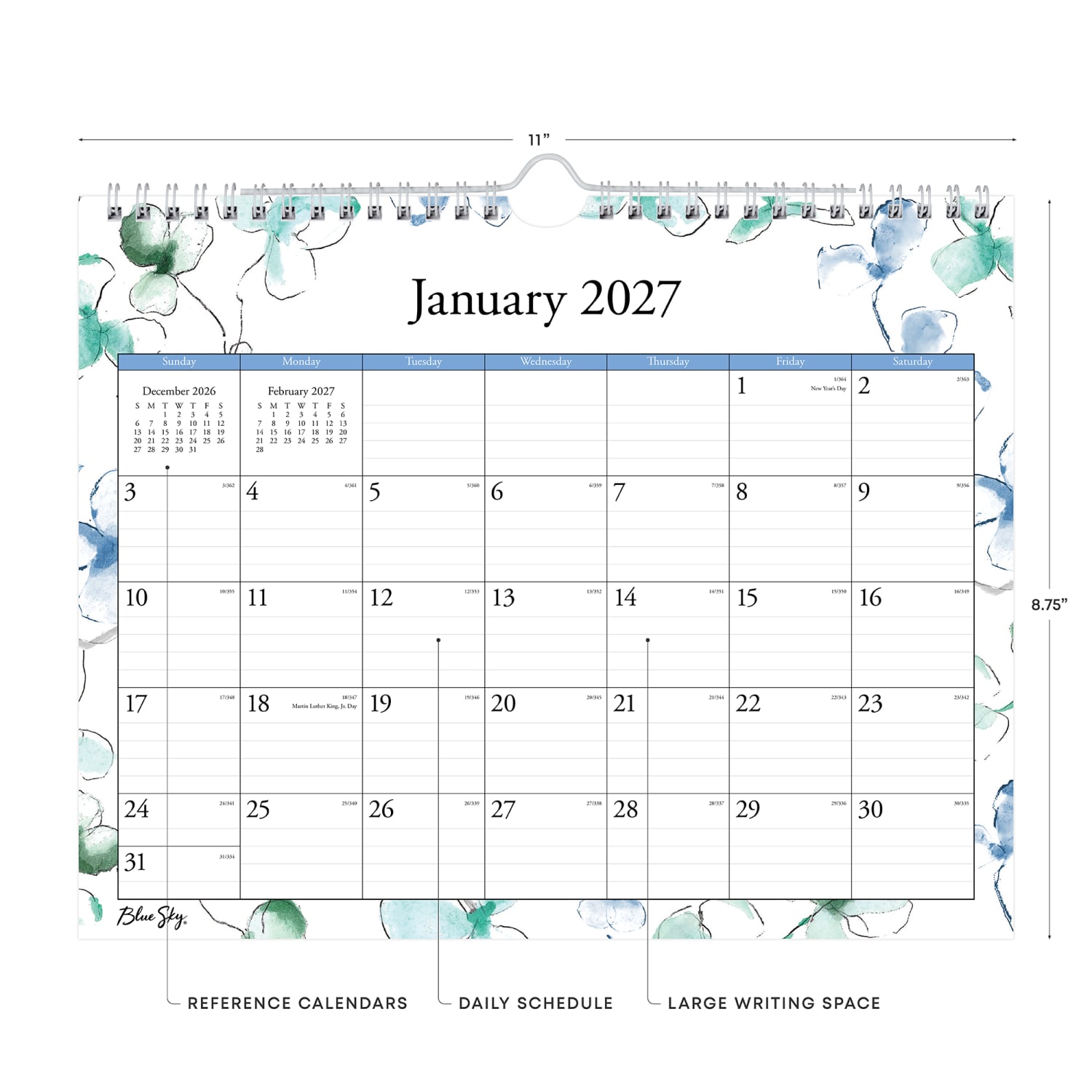 2027 Blue Sky Lindley Monthly Wall Calendar, 11x8.75, 0%, Lindley, Jan-Dec, RY27 - Image 3