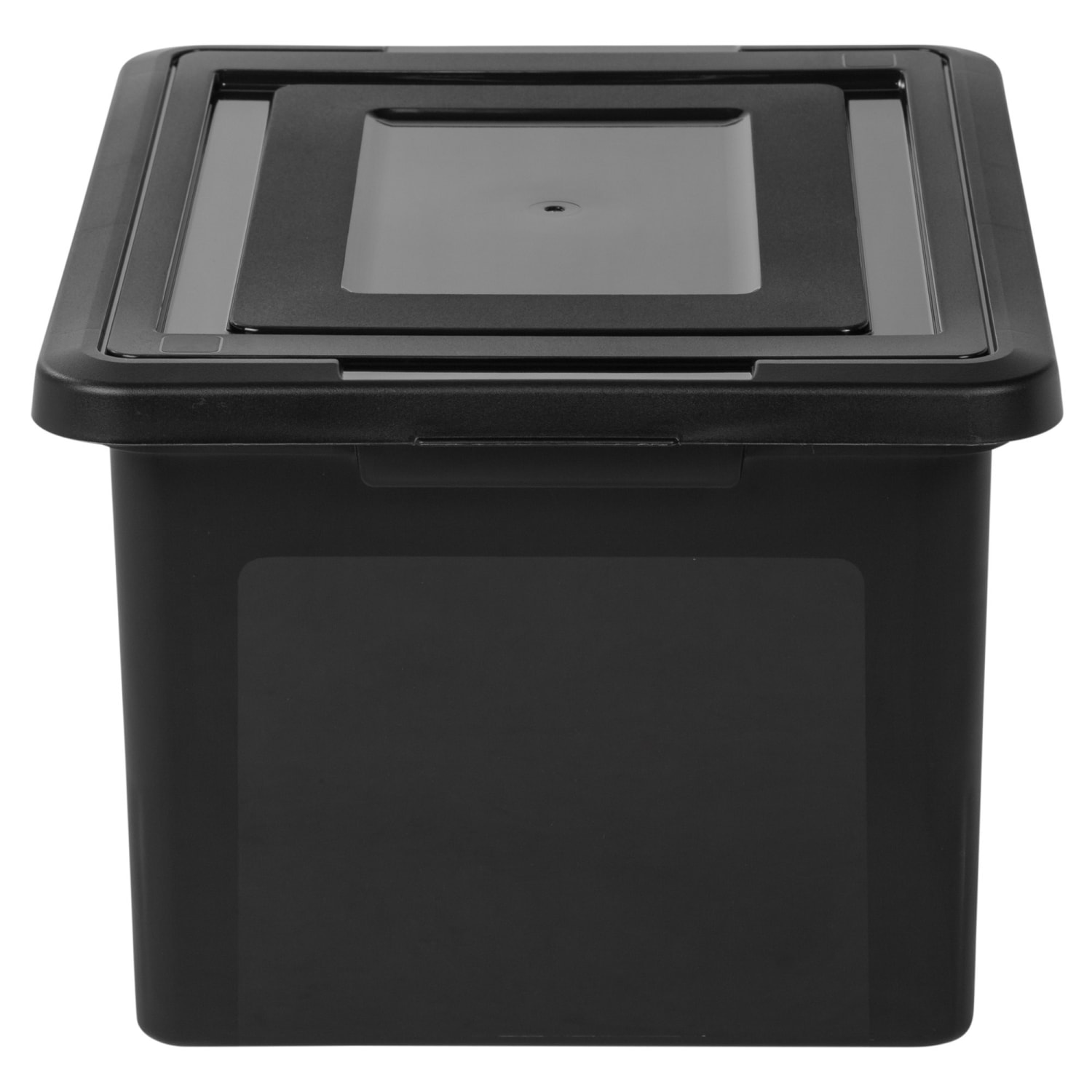 Office Depot Brand File Tote, Letter/Legal Size, 18inL x 14 1/4inW x 10 7/8inH, 30% Recycled, Black - Image 3
