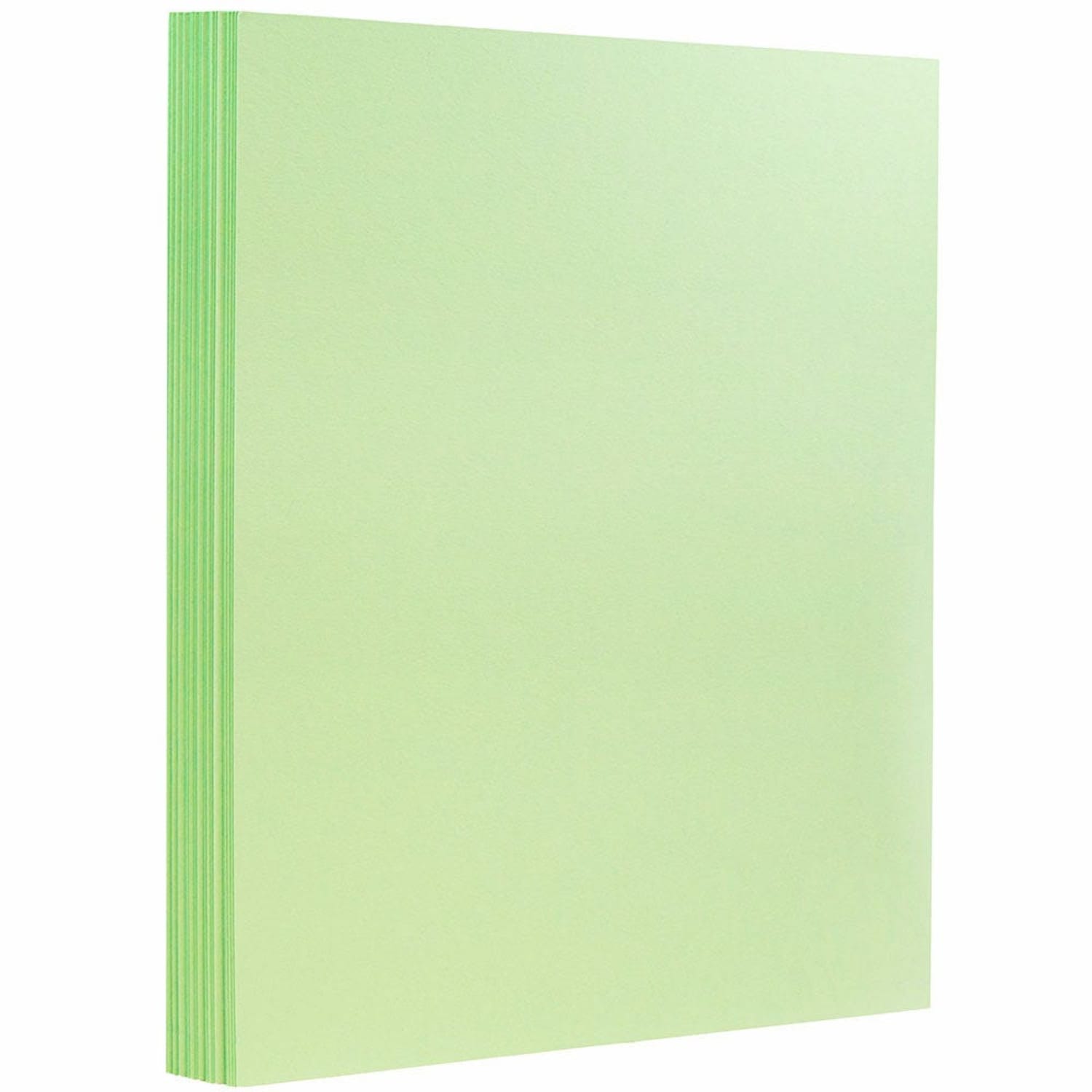 JAM Paper Card Stock, Mint Green, Letter (8.5in x 11in), 130 Lb, Pack Of 25