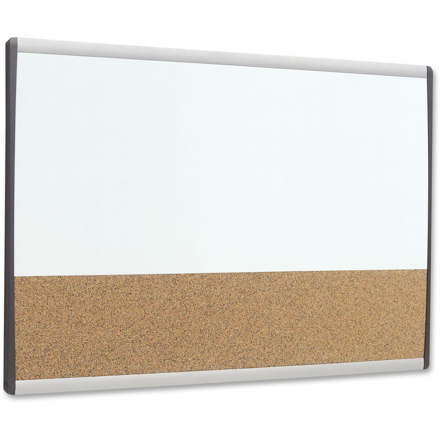 Quartet ARC Magnetic Combination Dry-Erase/Cork Cubicle Board, 30in x 18in, Silver Aluminum Frame - Image 4
