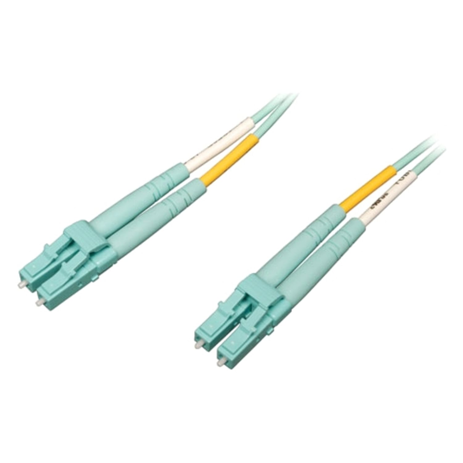 Eaton Tripp Lite Series 10Gb/40Gb/100Gb Duplex Multimode 50/125 OM4 LSZH Fiber Patch Cable (LC/LC), Aqua, 10M (32.8 ft.) - Patch cable - LC multi-mode (M) to LC multi-mode (M) - 10 m - fiber optic - duplex - 50 / 125 micron - OM4 - aqua - Image 3