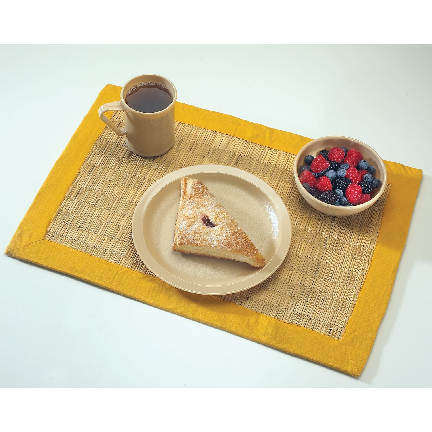 Cambro Camwear Round Dinnerware Plates, 6-1/2in, Black, Set Of 48 Plates - Image 3