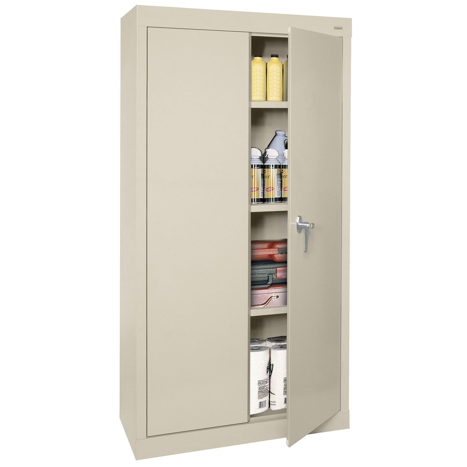 Sandusky Value Series 30inW Light Duty Storage Cabinet, Putty - Image 5