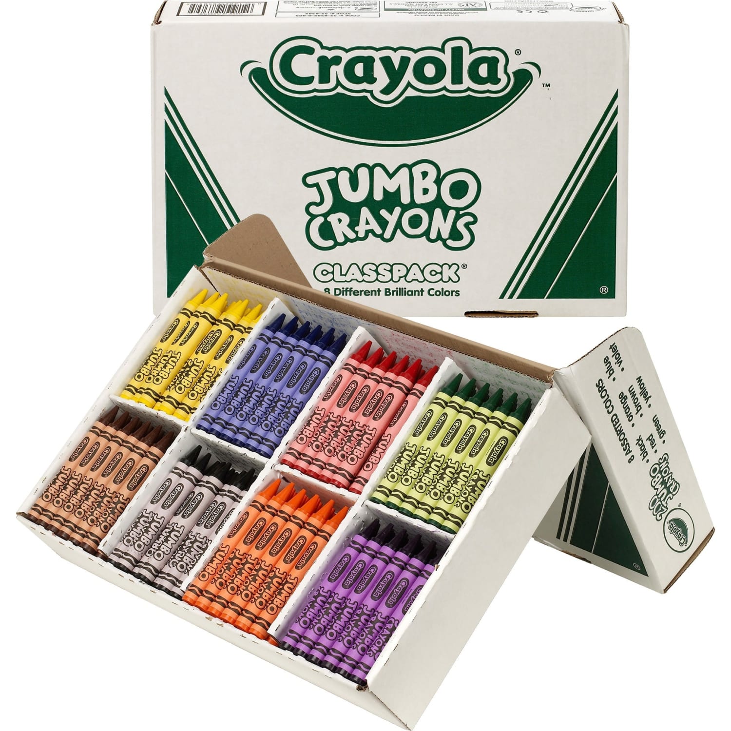 Crayola Jumbo Crayons Classpack, Assorted Colors, Box Of 200 Crayons - Image 5