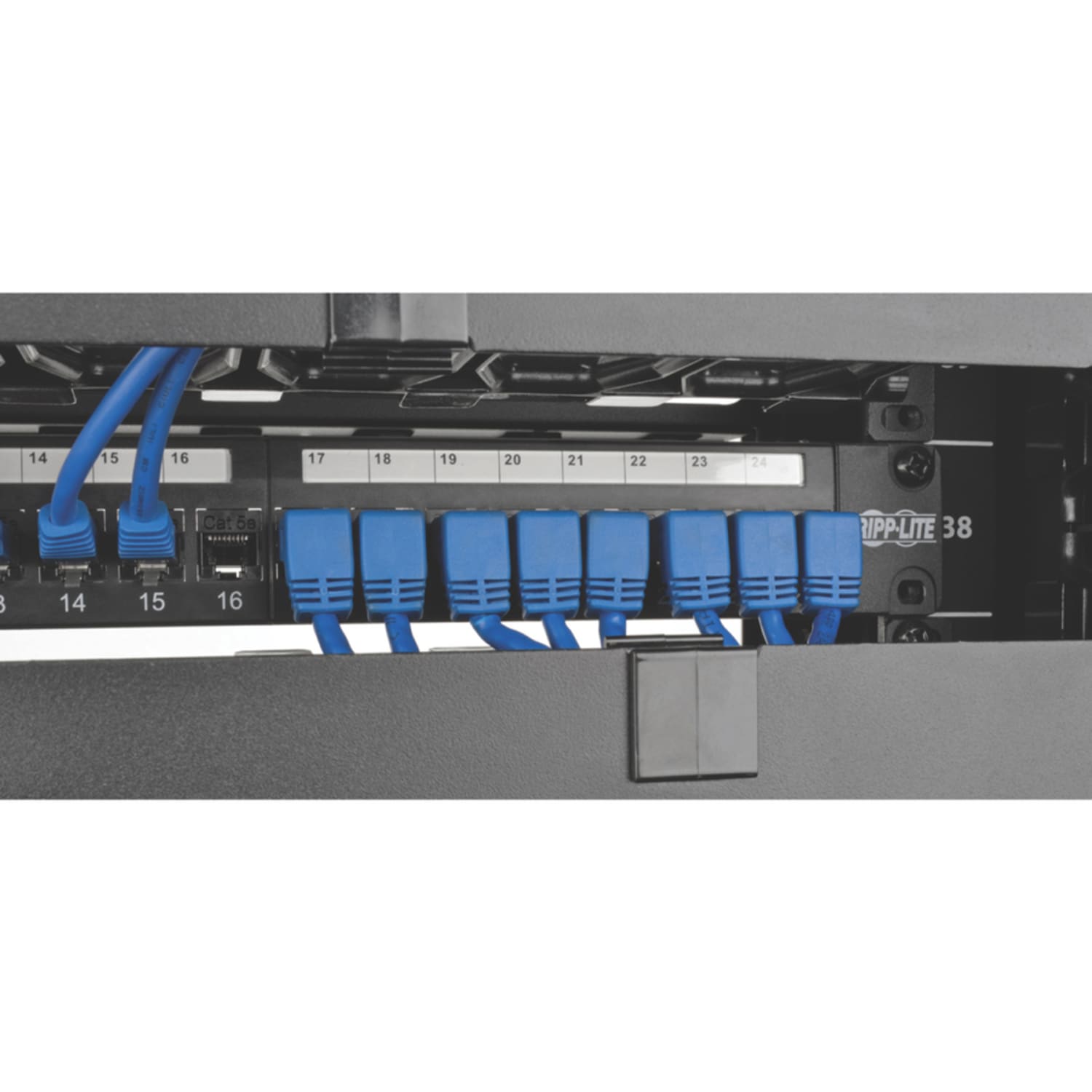Eaton Tripp Lite Series Down-Angle Cat6 Gigabit Molded UTP Ethernet Cable (RJ45 Right-Angle Down M to RJ45 M), Blue, 3 ft. (0.91 m) - N204003BLDN - Image 5